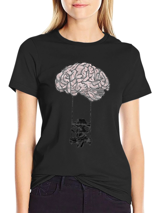 Brain Swing Graphic Tee - Unisex Cotton T-Shirt