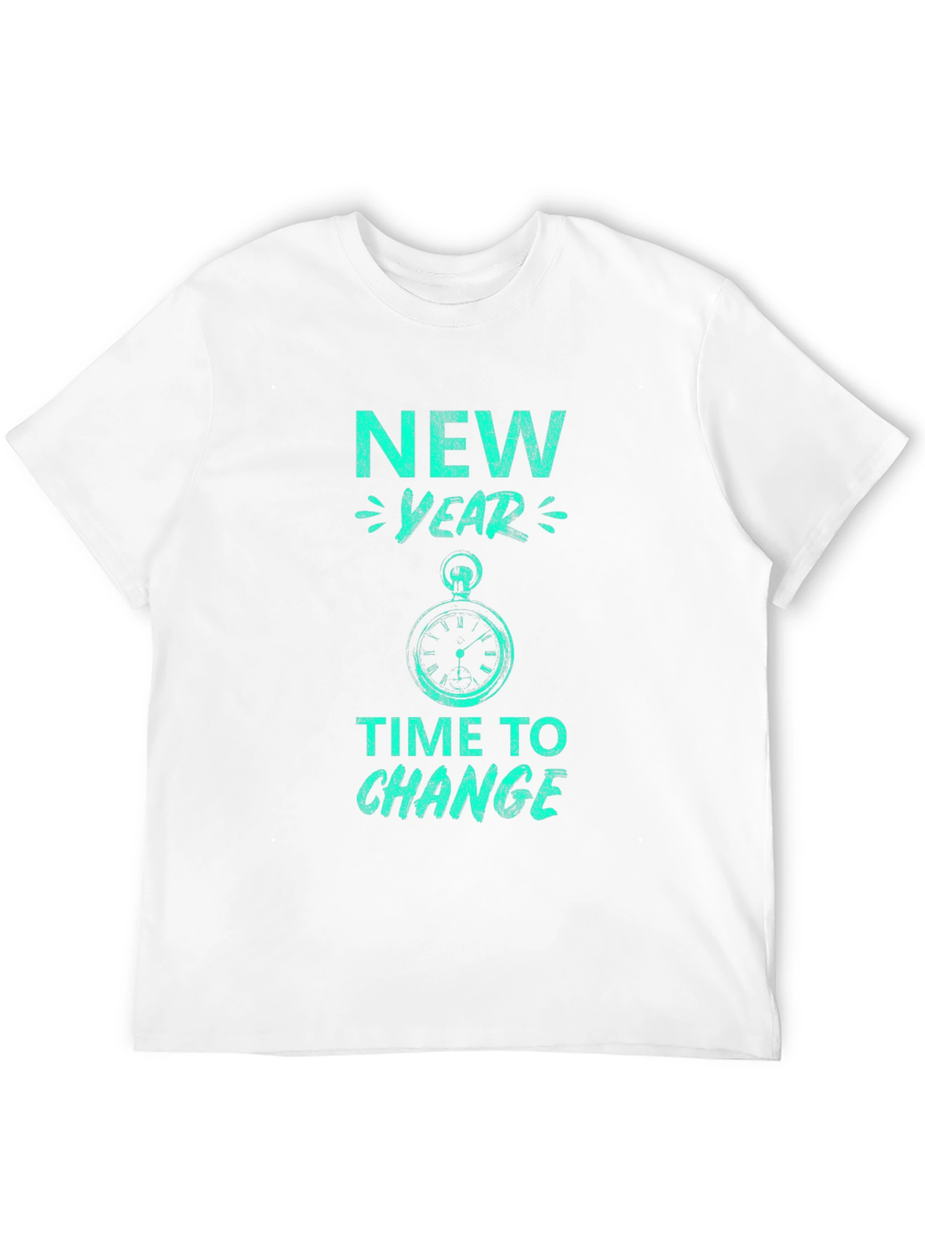 New Year Time to Change Graphic Tee - Black