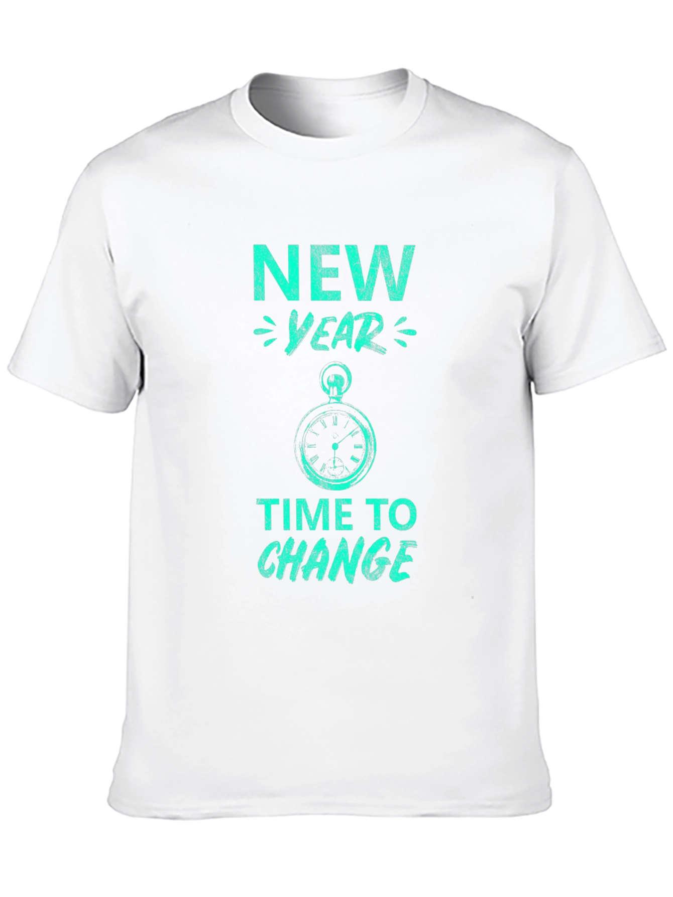 New Year Time to Change Graphic Tee - Black