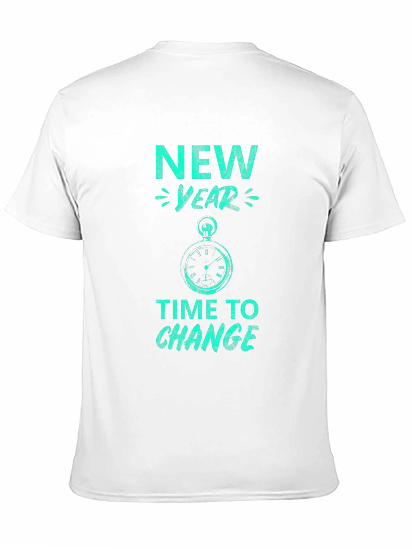 New Year Time to Change Graphic Tee - Black