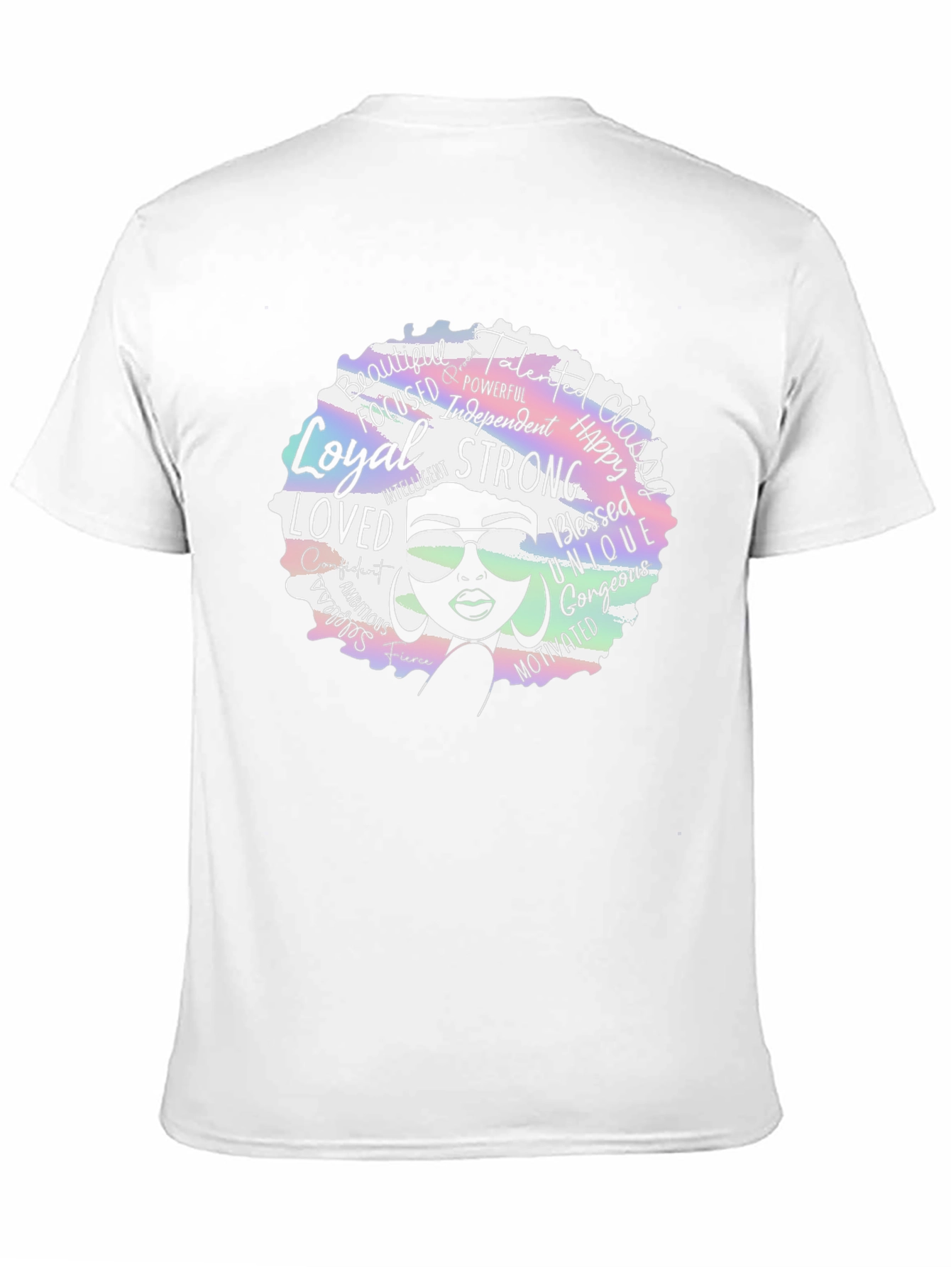 Empowered Afro Woman Black T-Shirt