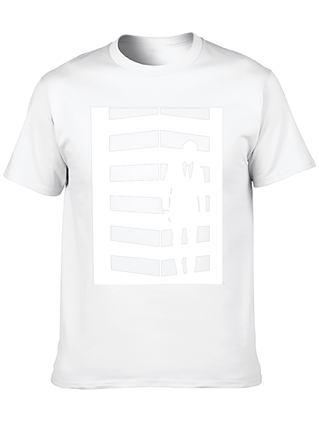 Graphic Tee: Silhouette Man Black T-Shirt