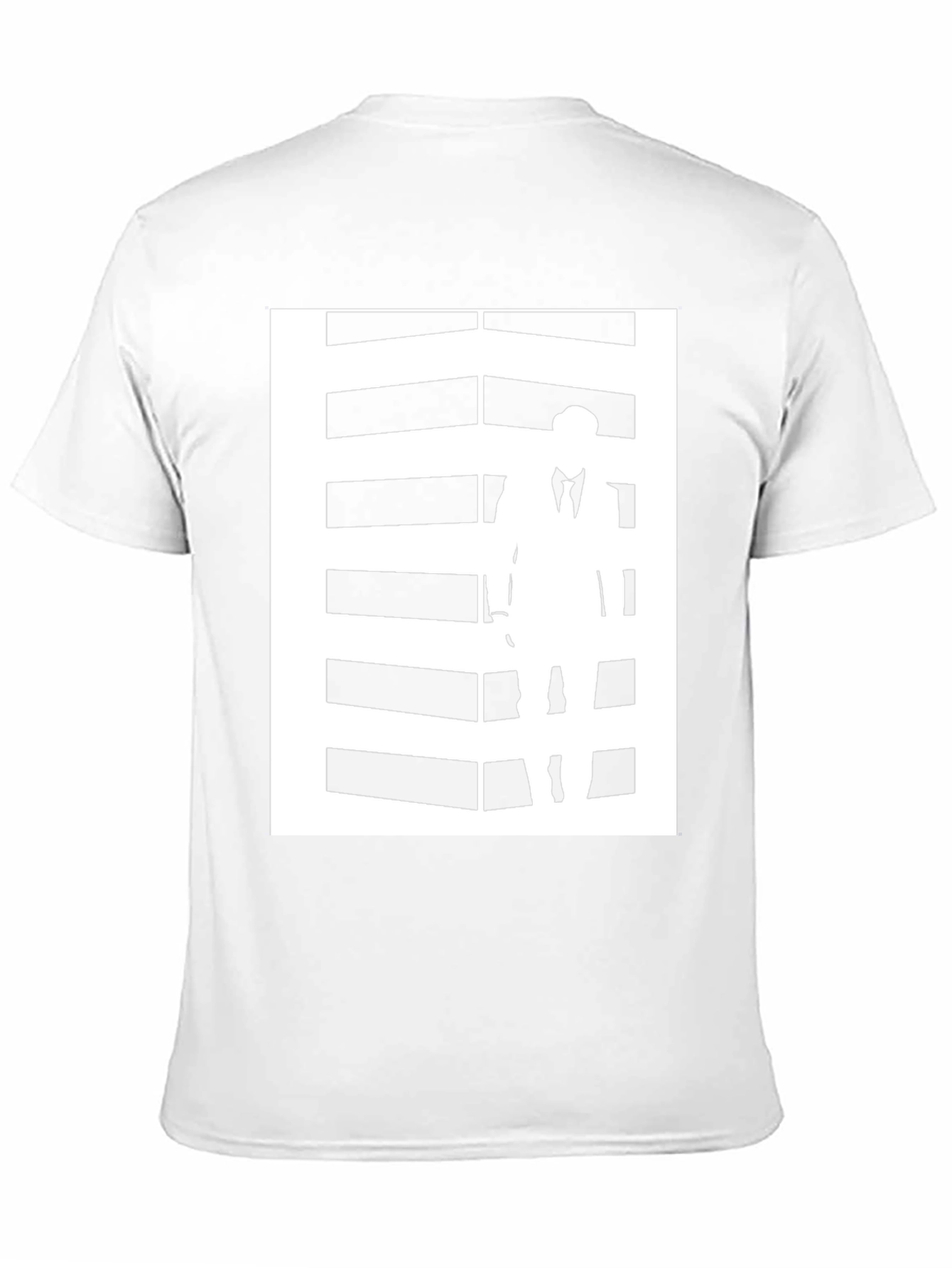 Graphic Tee: Silhouette Man Black T-Shirt
