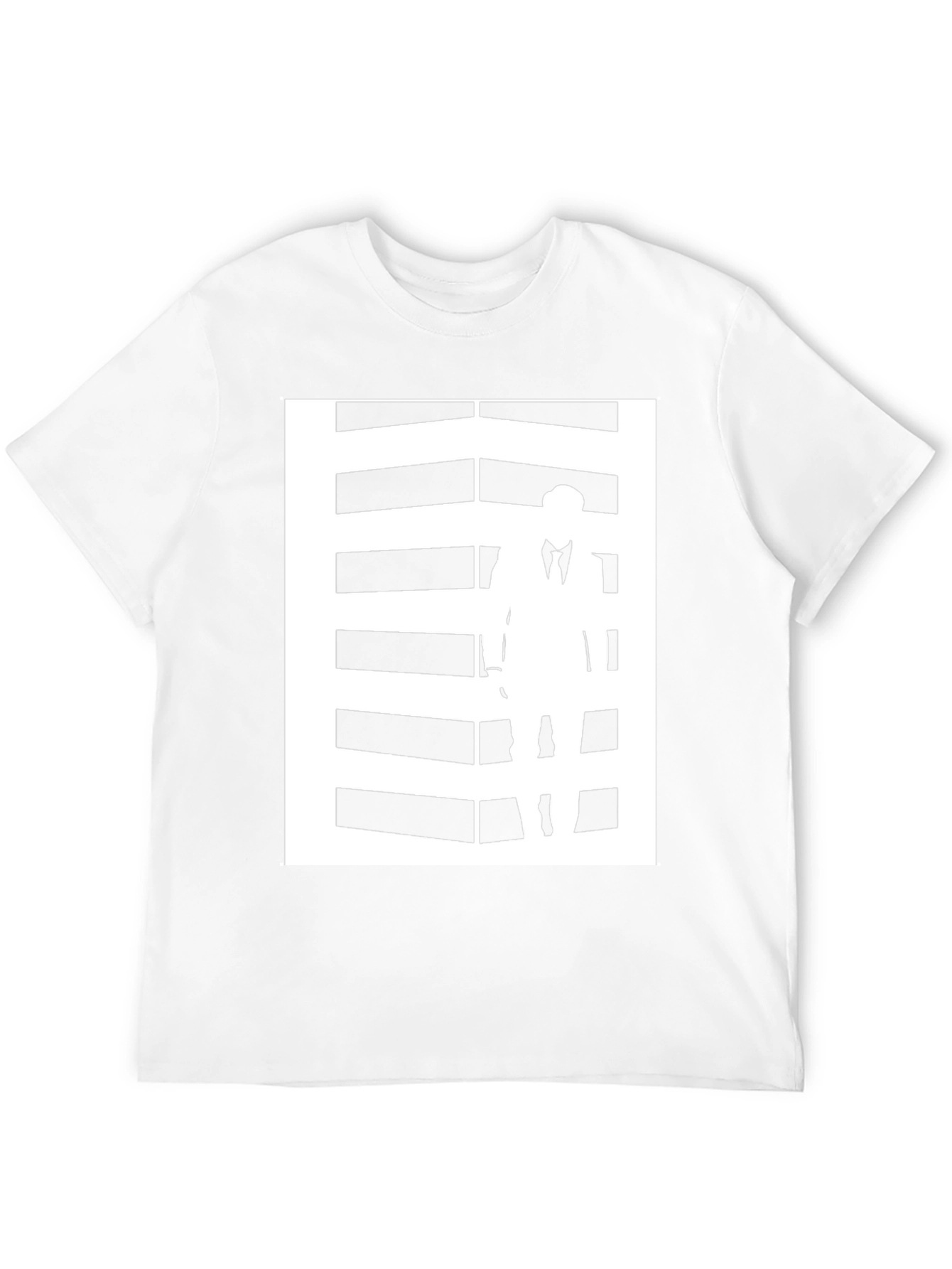 Graphic Tee: Silhouette Man Black T-Shirt