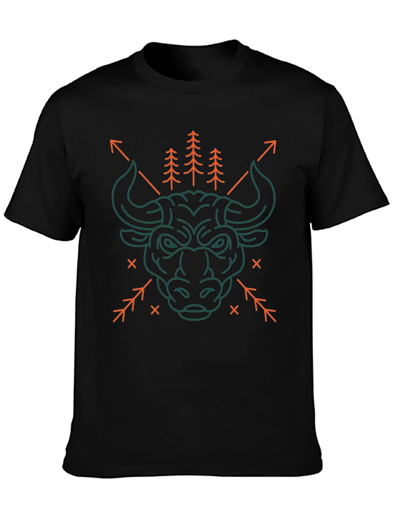 Bull Graphic Tee - Mens Black T-Shirt