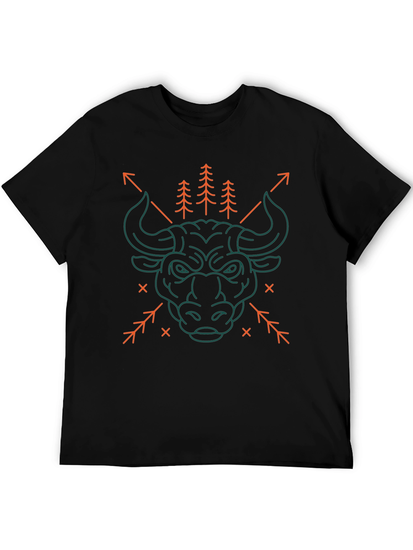 Bull Graphic Tee - Mens Black T-Shirt