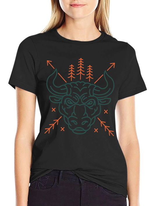 Bull Graphic Tee - Mens Black T-Shirt