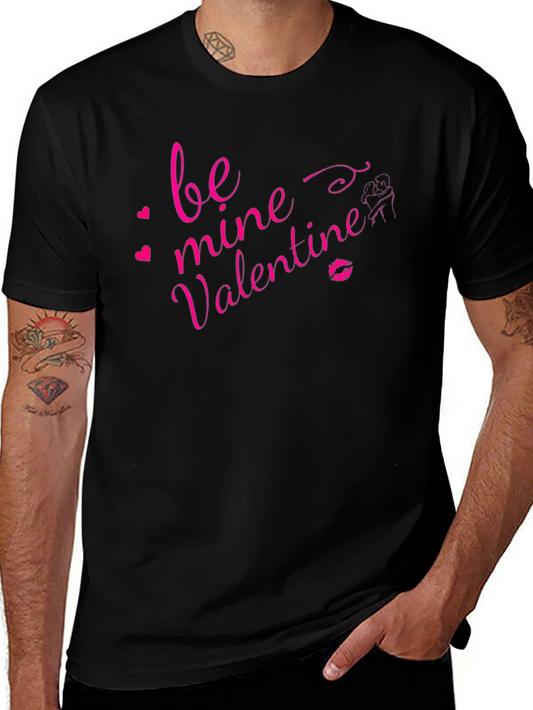 Be Mine Valentines Day T-Shirt - Black