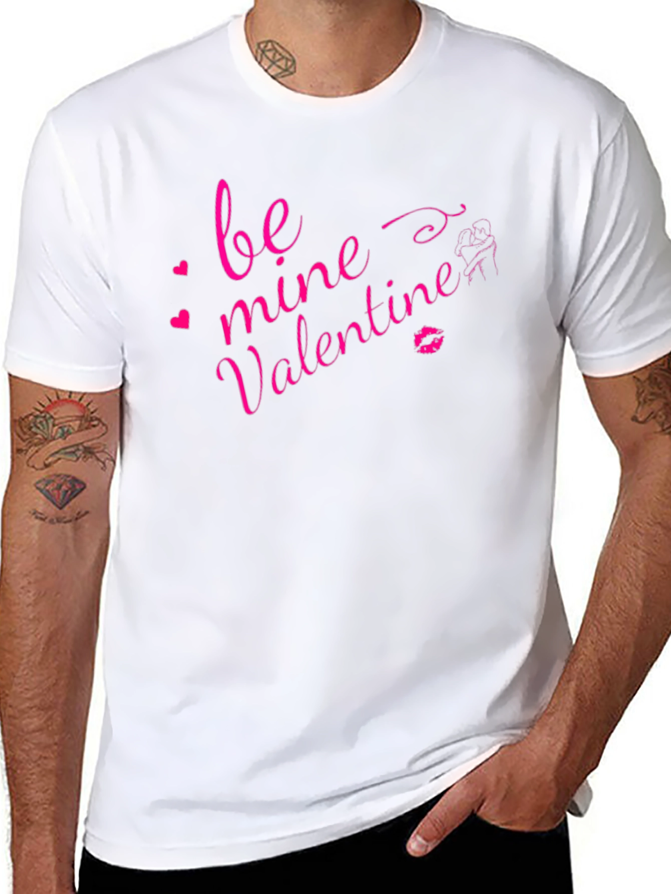 Be Mine Valentines Day T-Shirt - Black