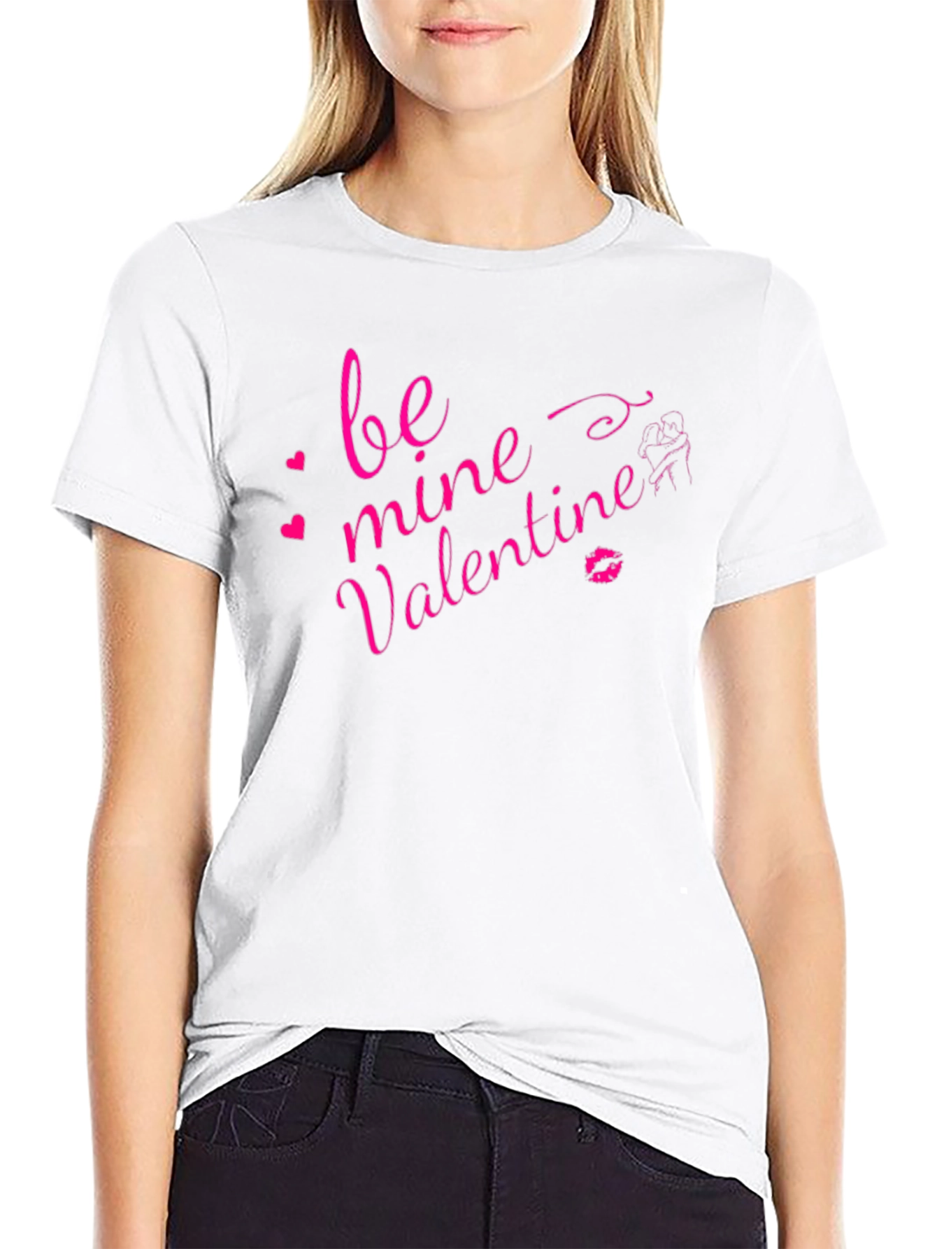 Be Mine Valentines Day T-Shirt - Black
