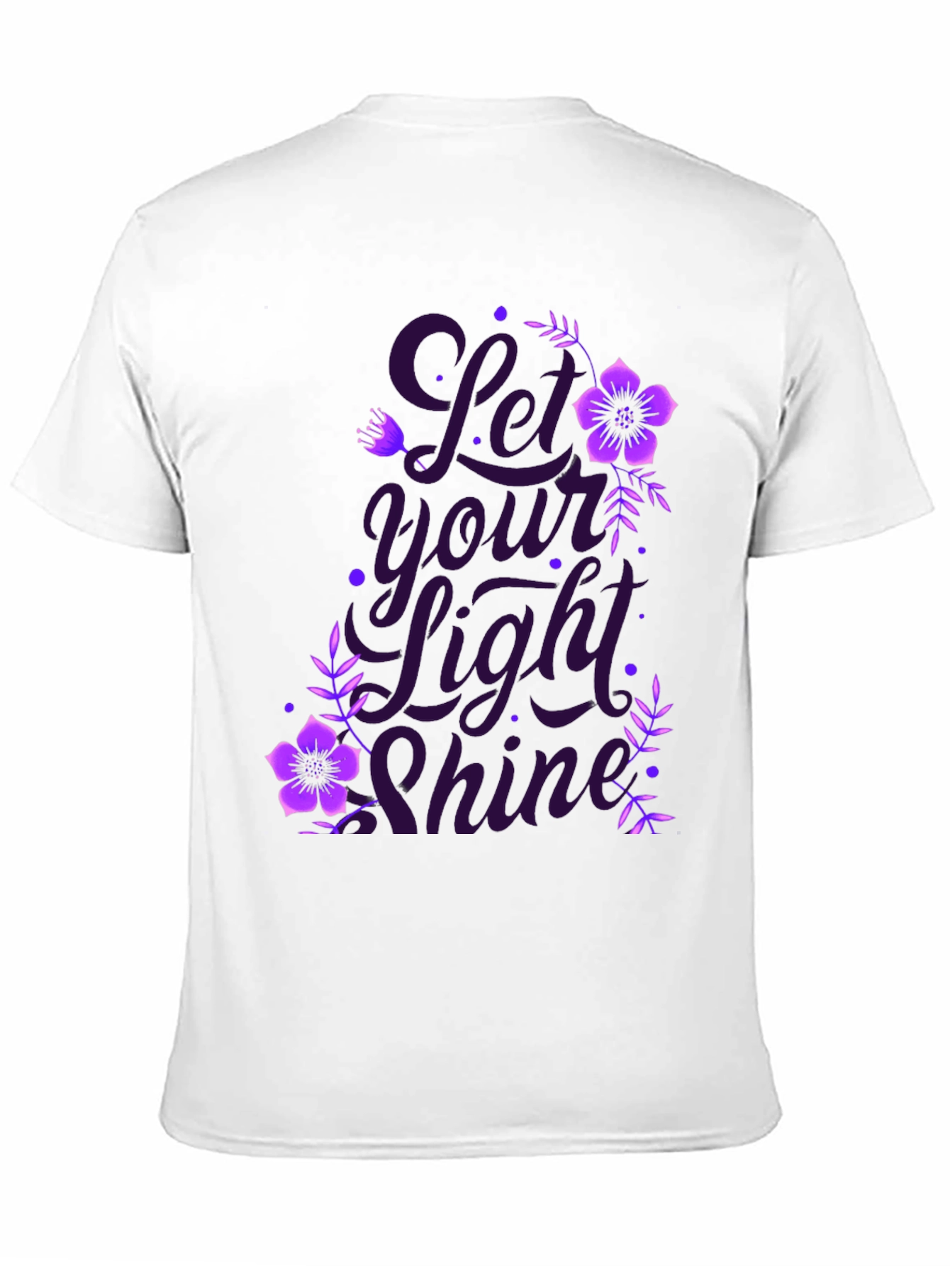 Let Your Light Shine Black Graphic T-Shirt