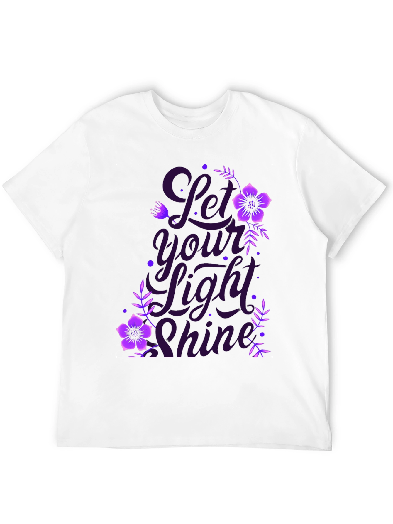 Let Your Light Shine Black Graphic T-Shirt