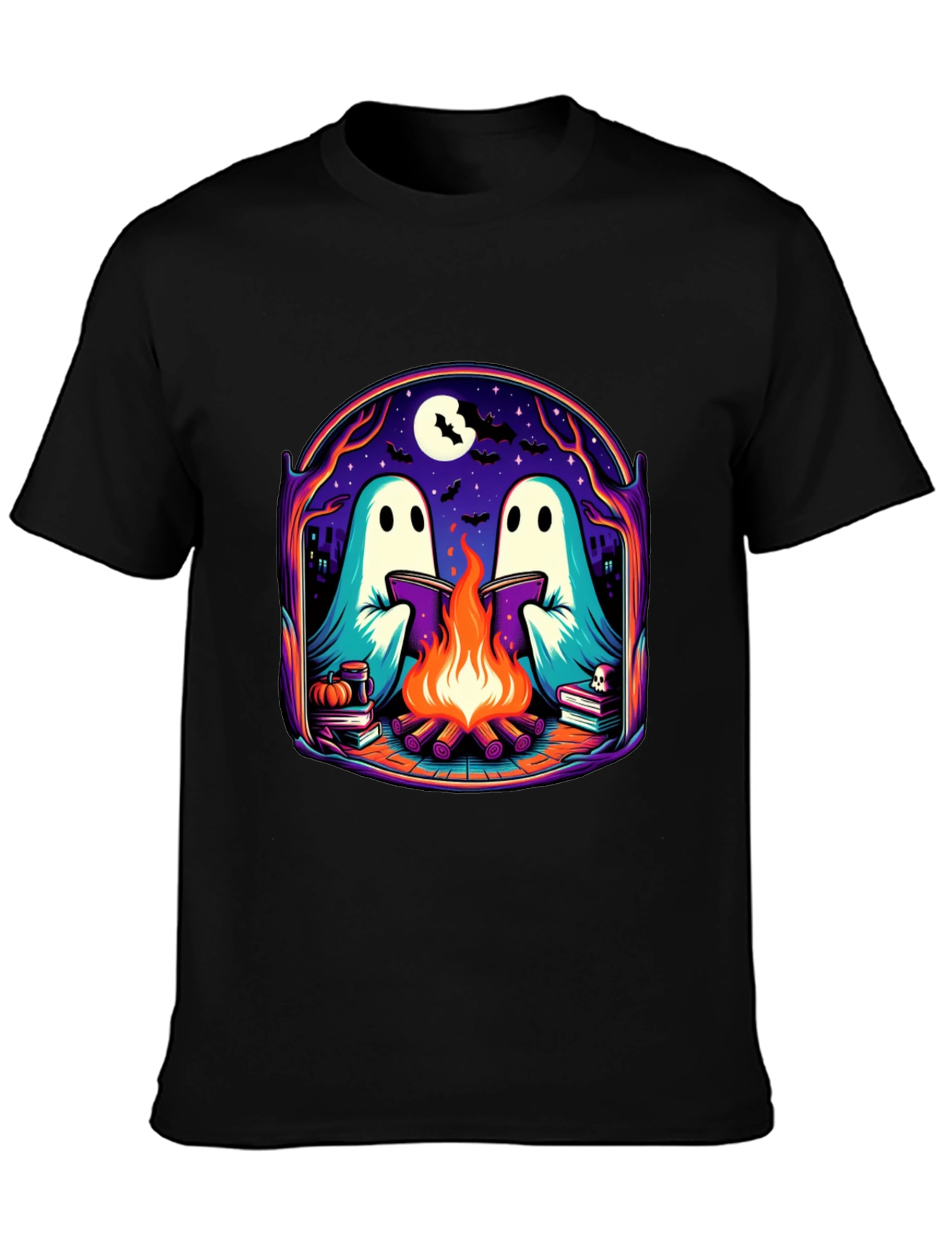 Halloween Ghosts Campfire T-Shirt