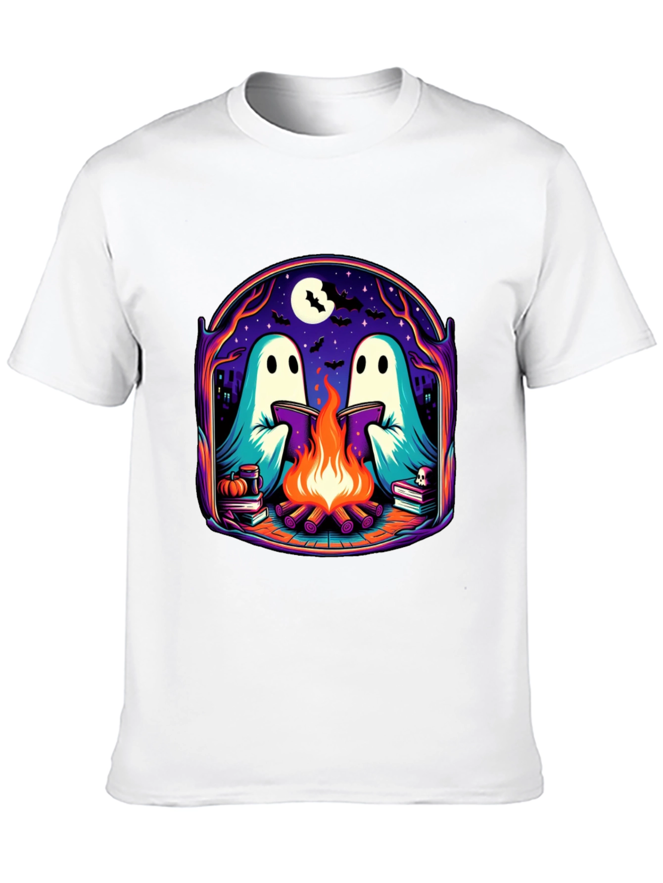 Halloween Ghosts Campfire T-Shirt