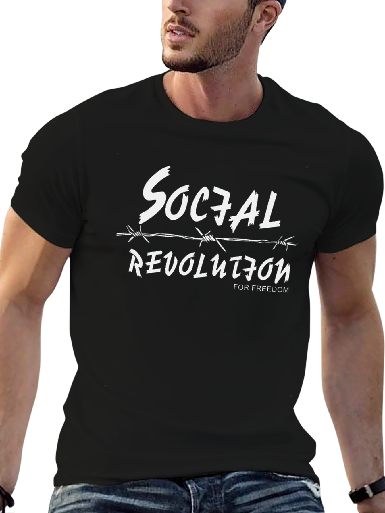 Social Revolution Graphic Tee - Black