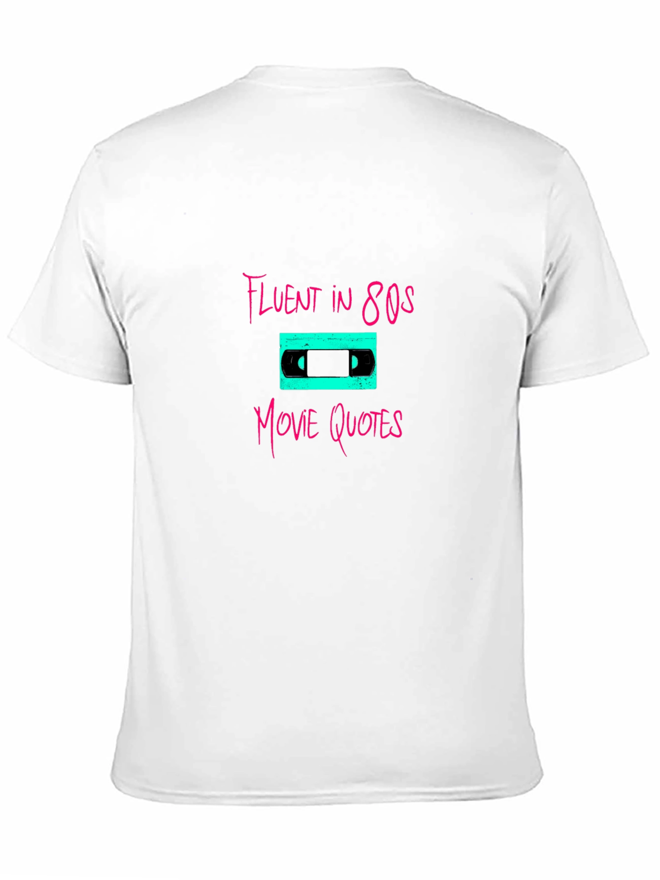 Fluent in 80s Movie Quotes Black T-Shirt