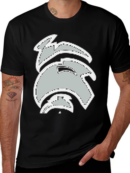 Black Tee with Graphic Design