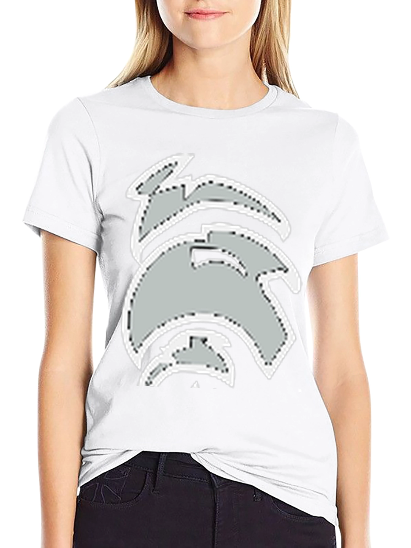 Black Tee with Graphic Design