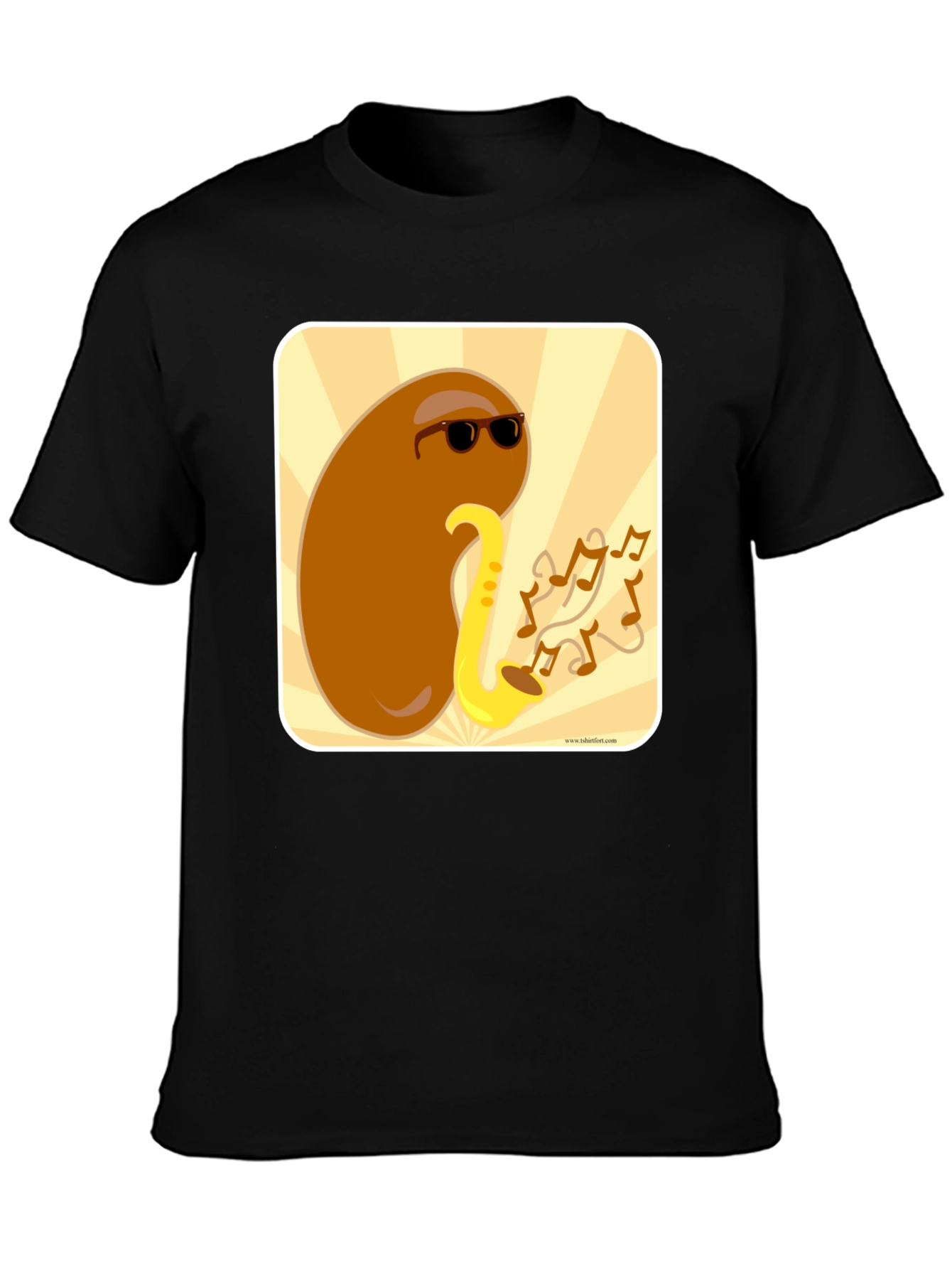 Cool Bean Sax Player Graphic T-Shirt