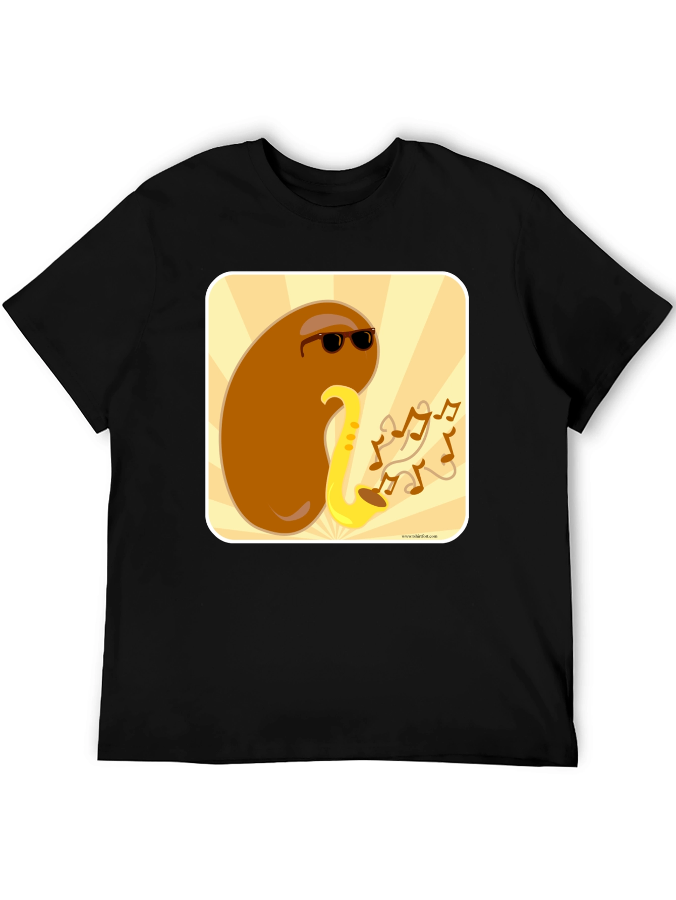 Cool Bean Sax Player Graphic T-Shirt