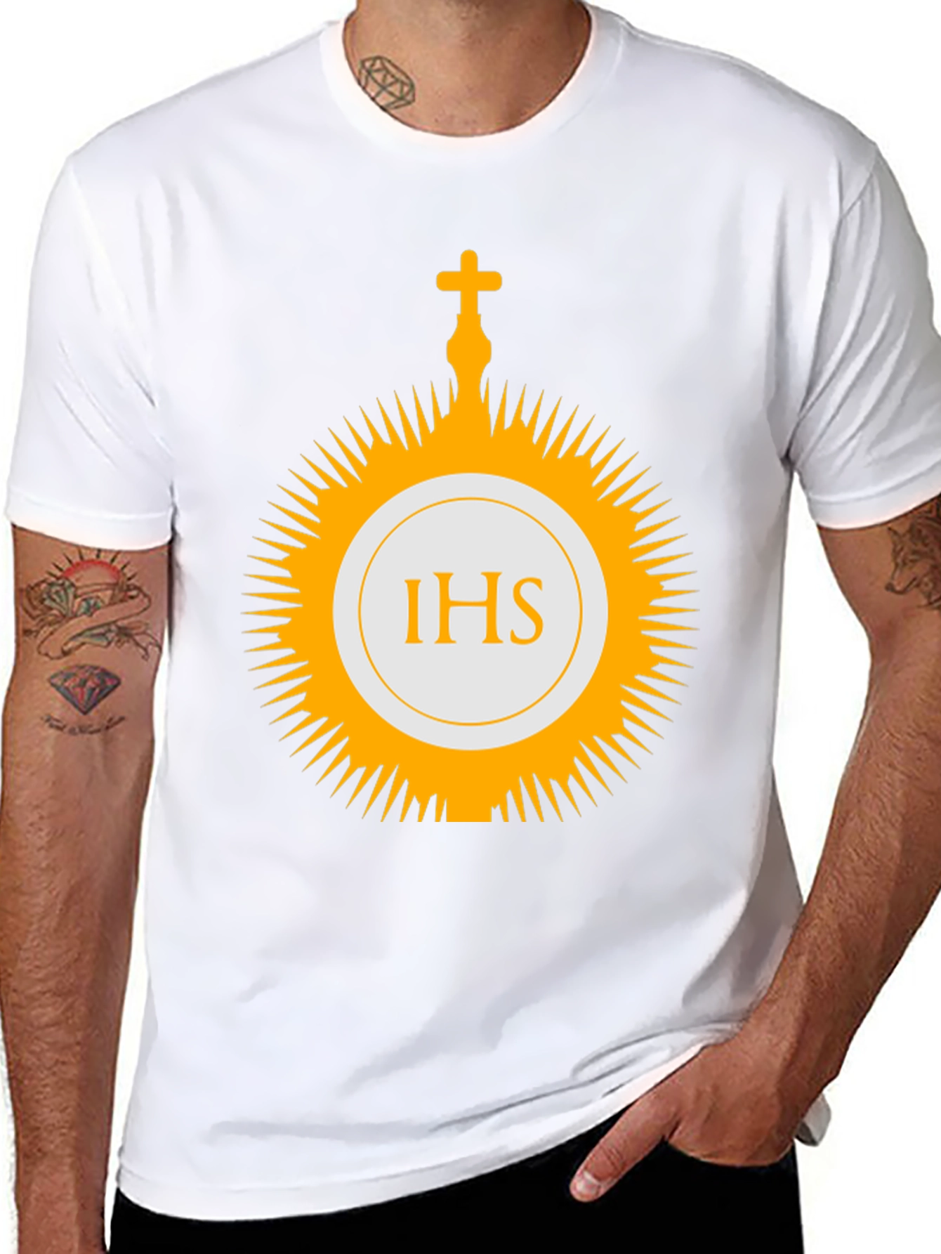 IHS Monogram Religious Graphic Tee