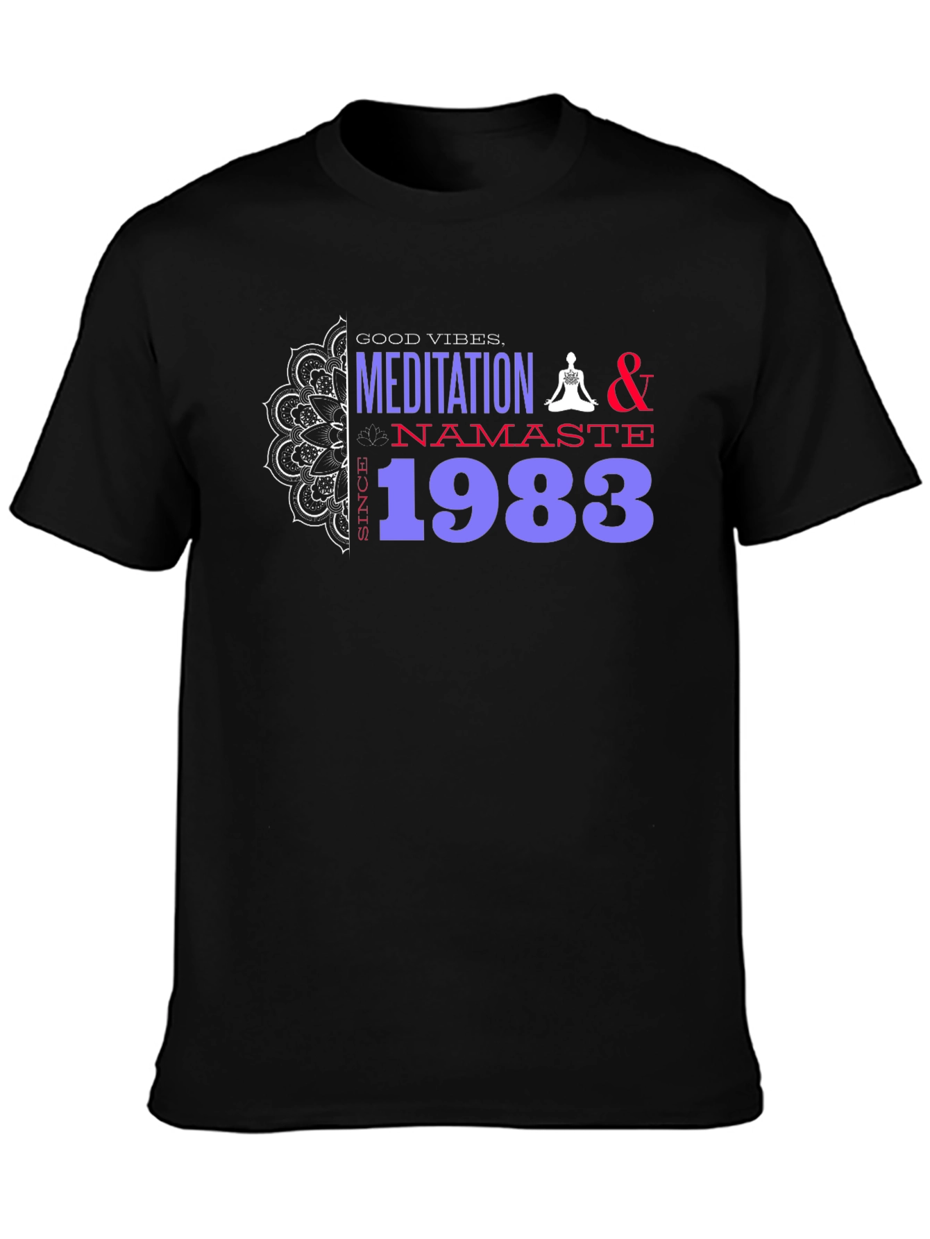 Meditation & Namaste 1983 Graphic T-Shirt