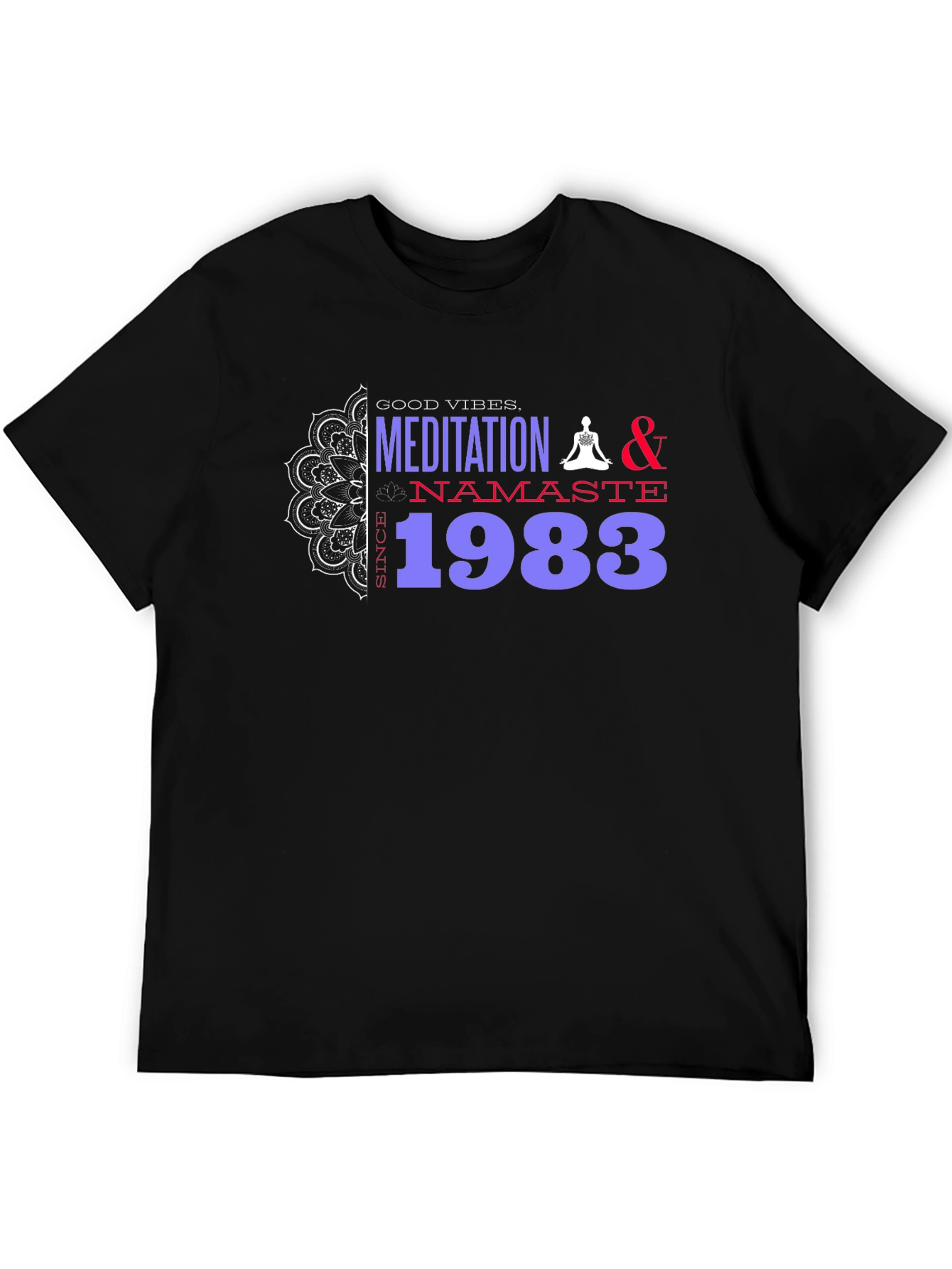 Meditation & Namaste 1983 Graphic T-Shirt