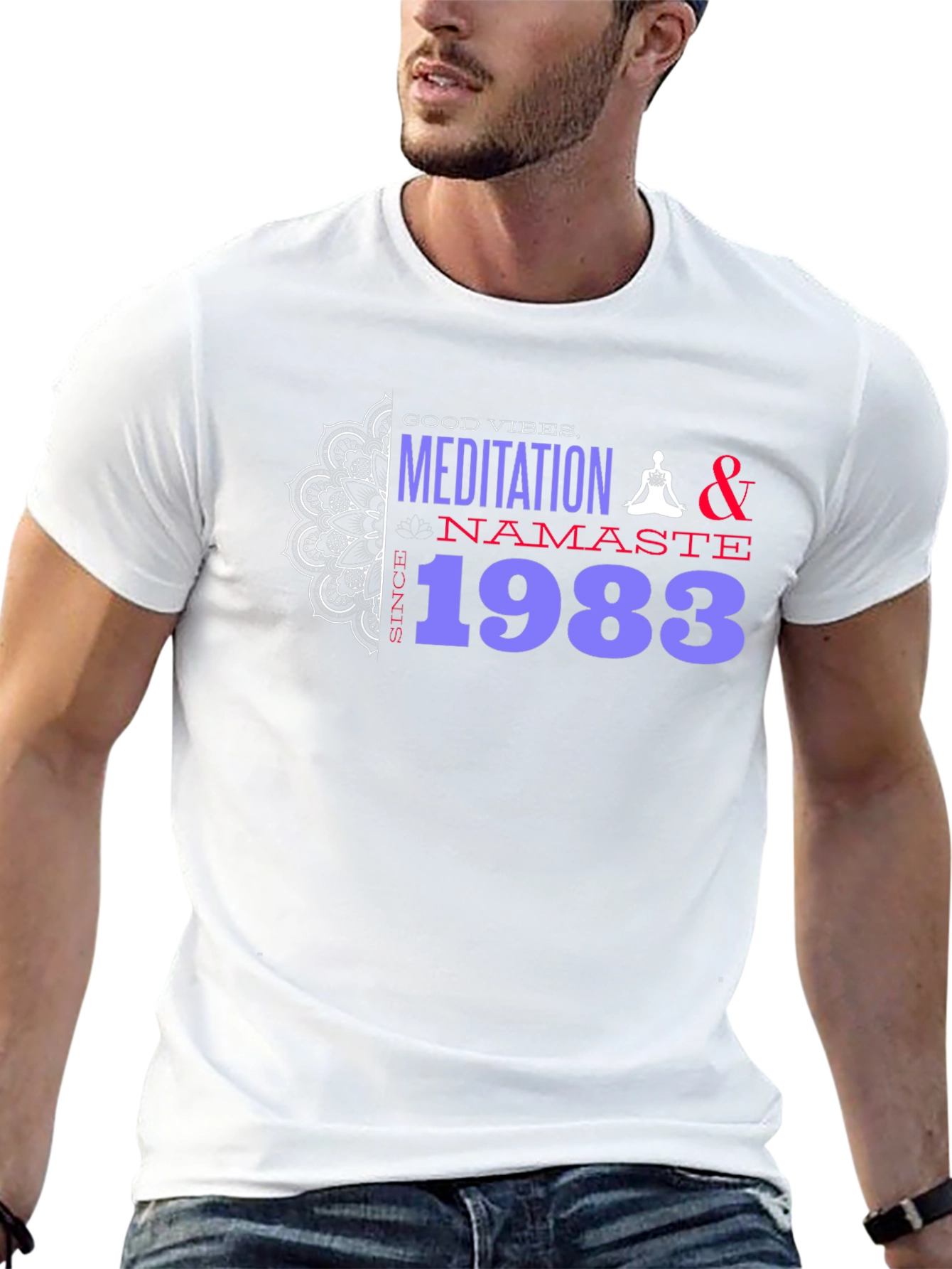 Meditation & Namaste 1983 Graphic T-Shirt