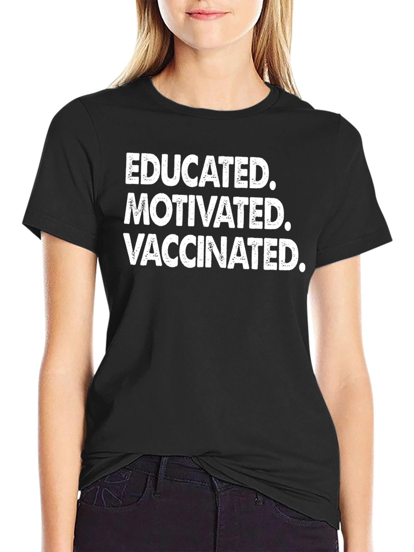 Educated Motivated Vaccinated Graphic Tee