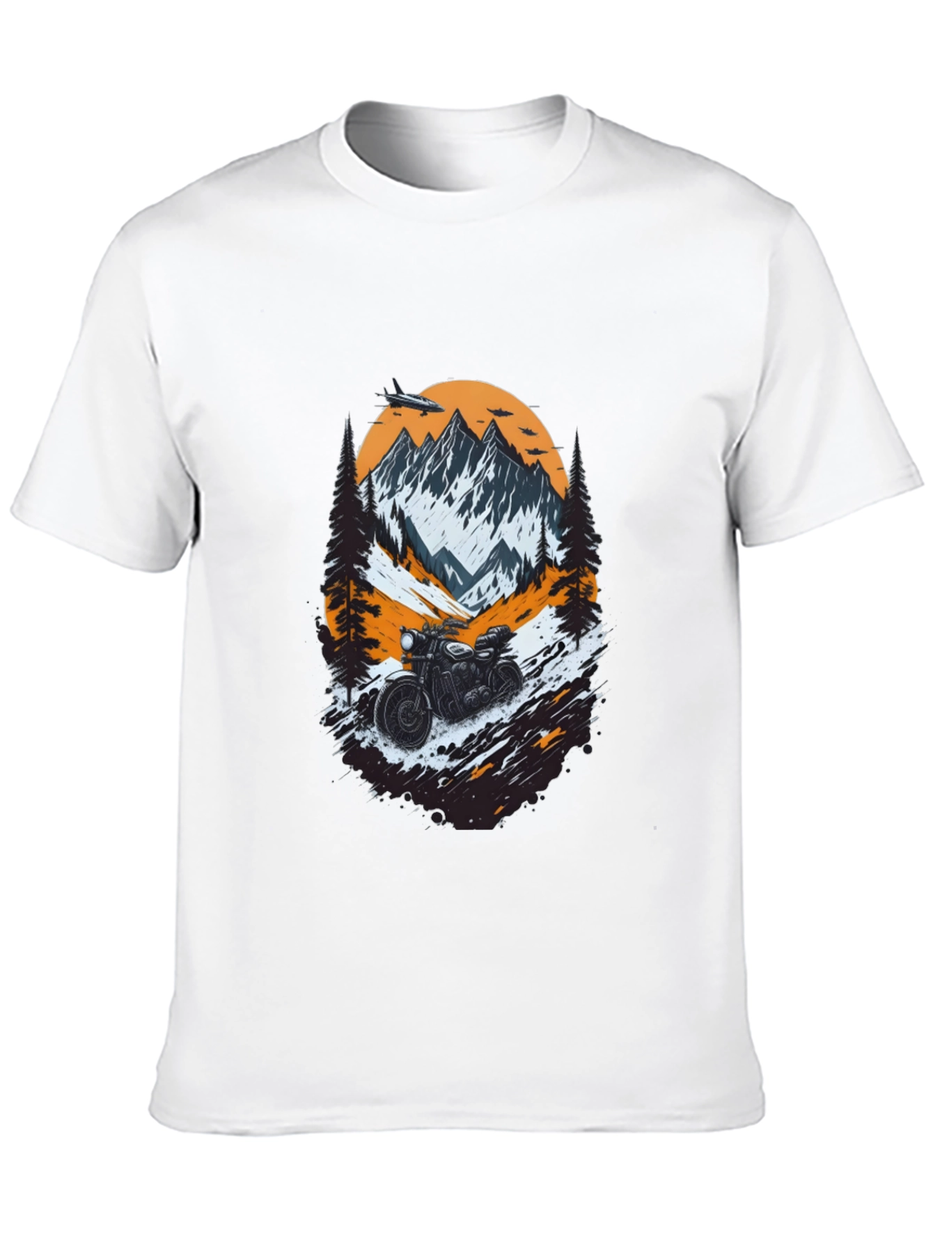 Mountain Motorcycle Graphic Tee