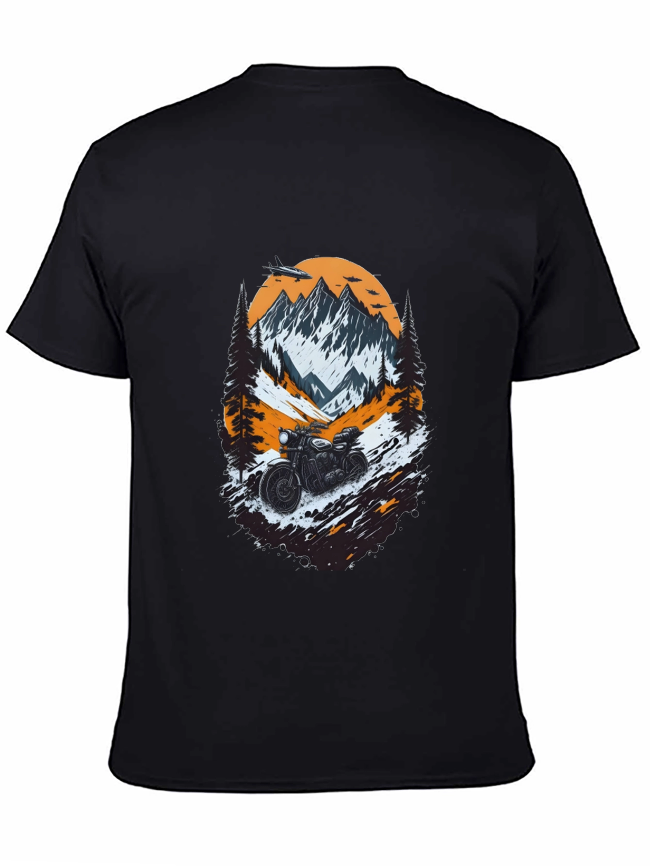 Mountain Motorcycle Graphic Tee
