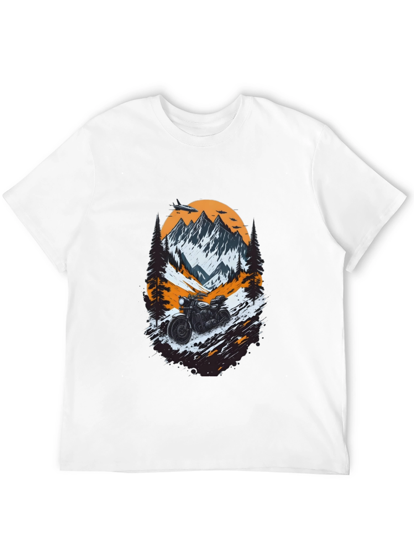 Mountain Motorcycle Graphic Tee