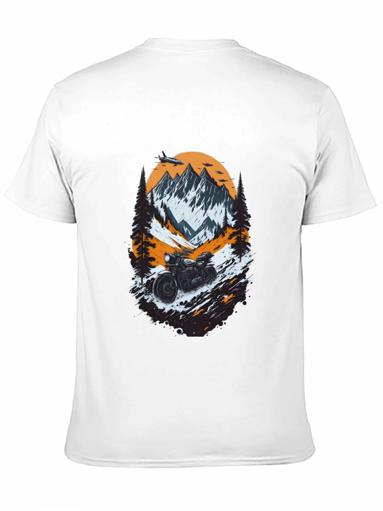 Mountain Motorcycle Graphic Tee