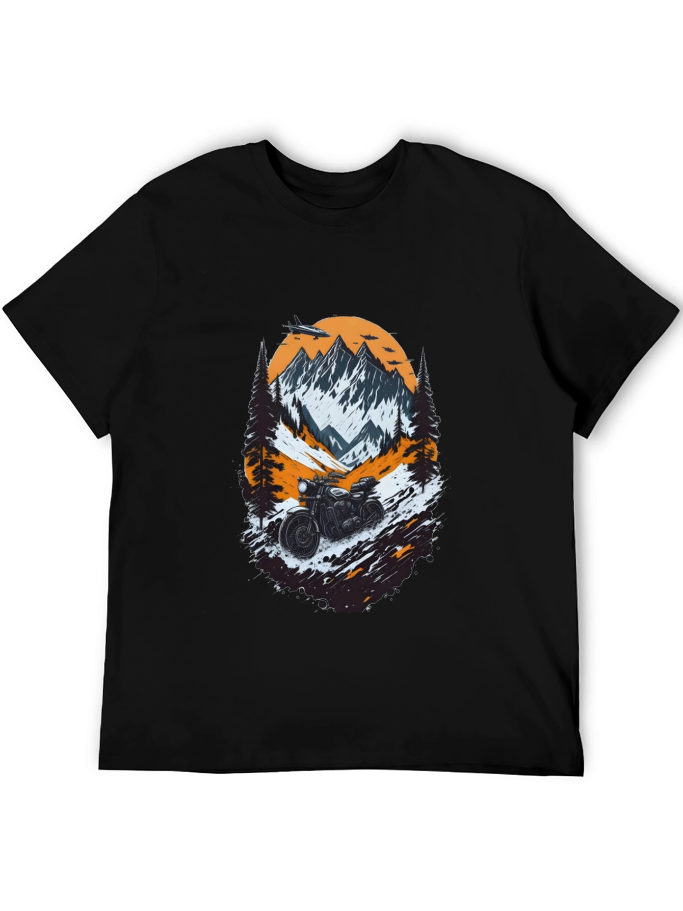 Mountain Motorcycle Graphic Tee
