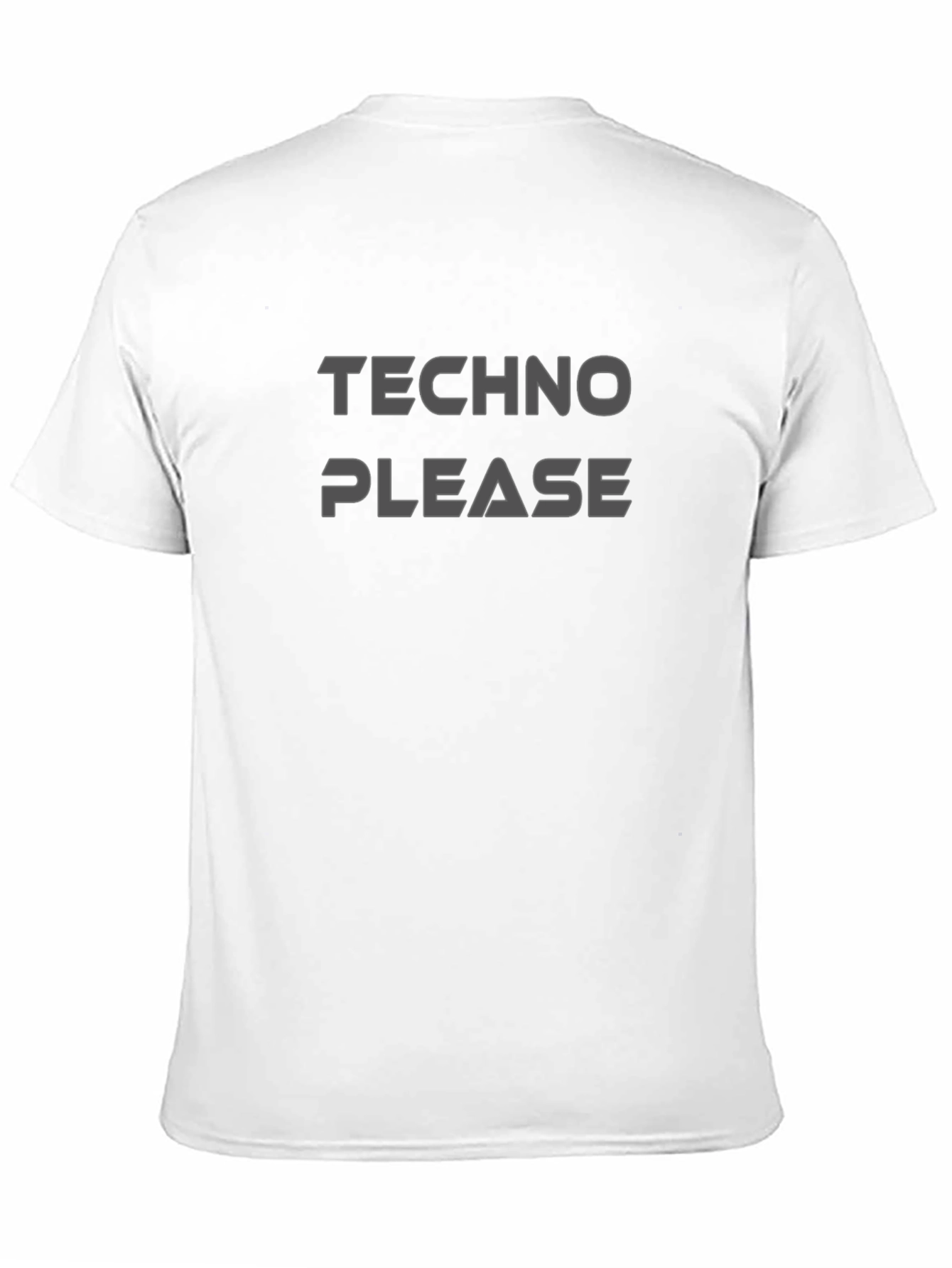 Techno Please Black Graphic T-Shirt