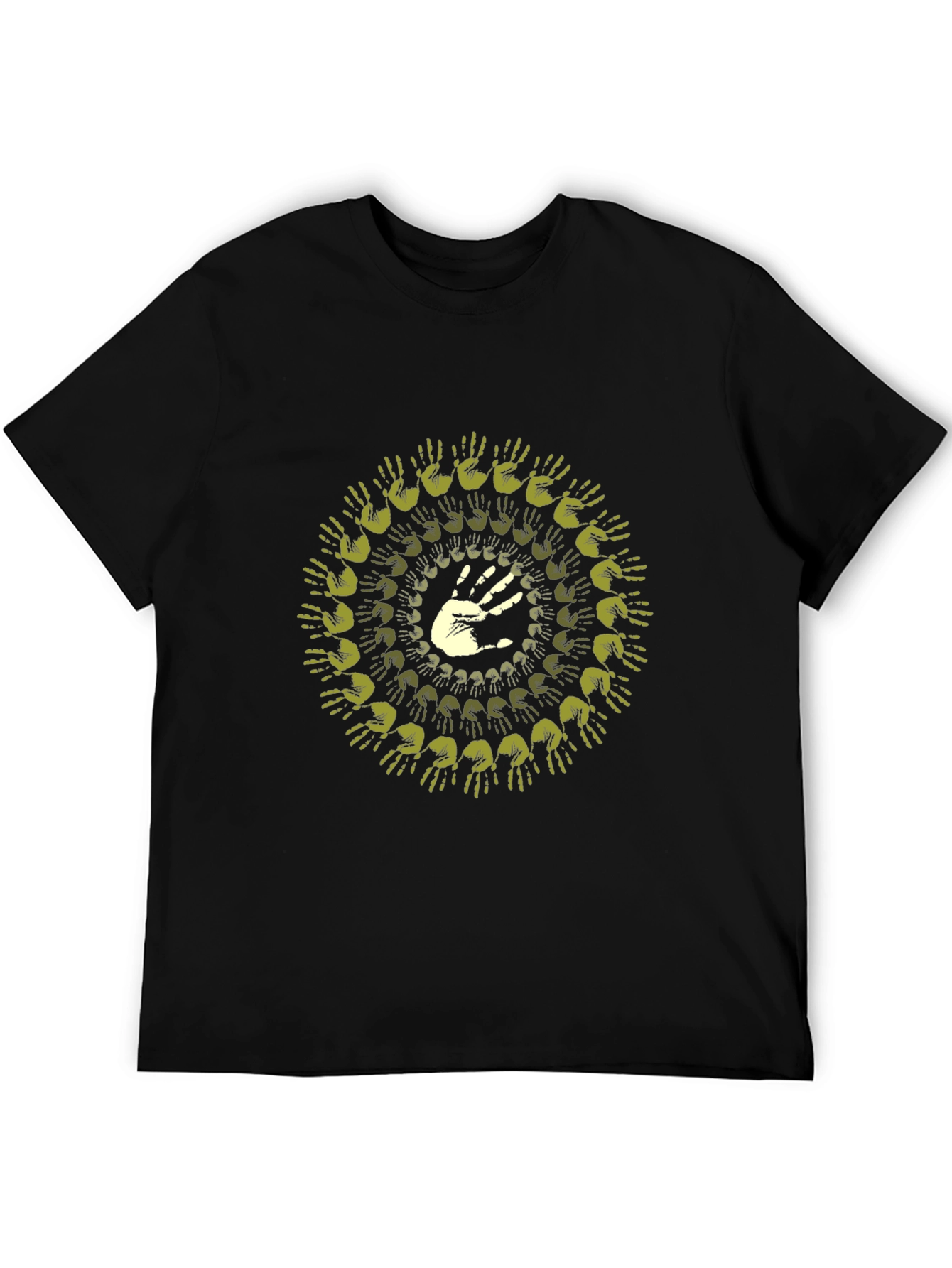 Hand Mandala Graphic Tee - Black