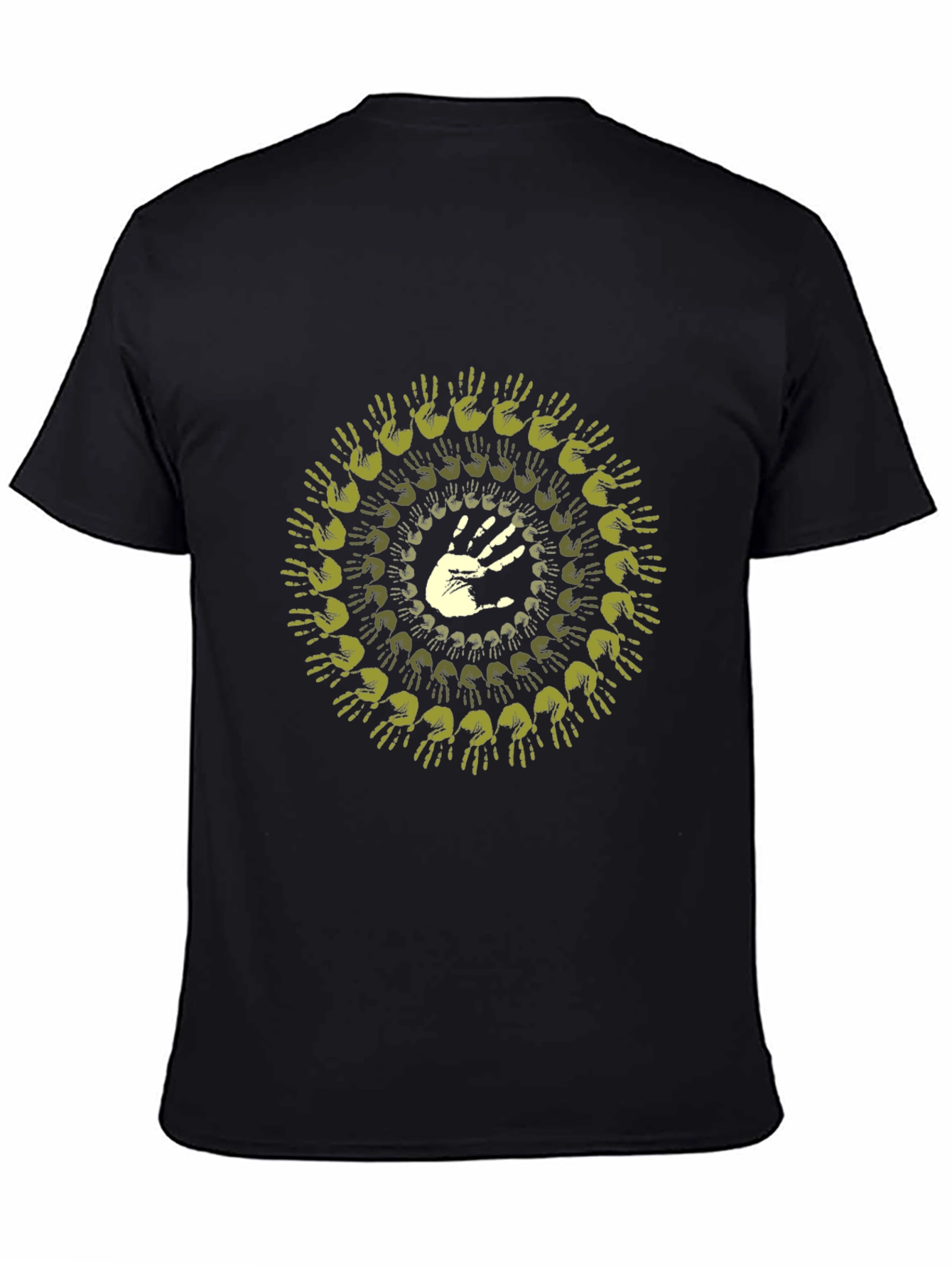 Hand Mandala Graphic Tee - Black