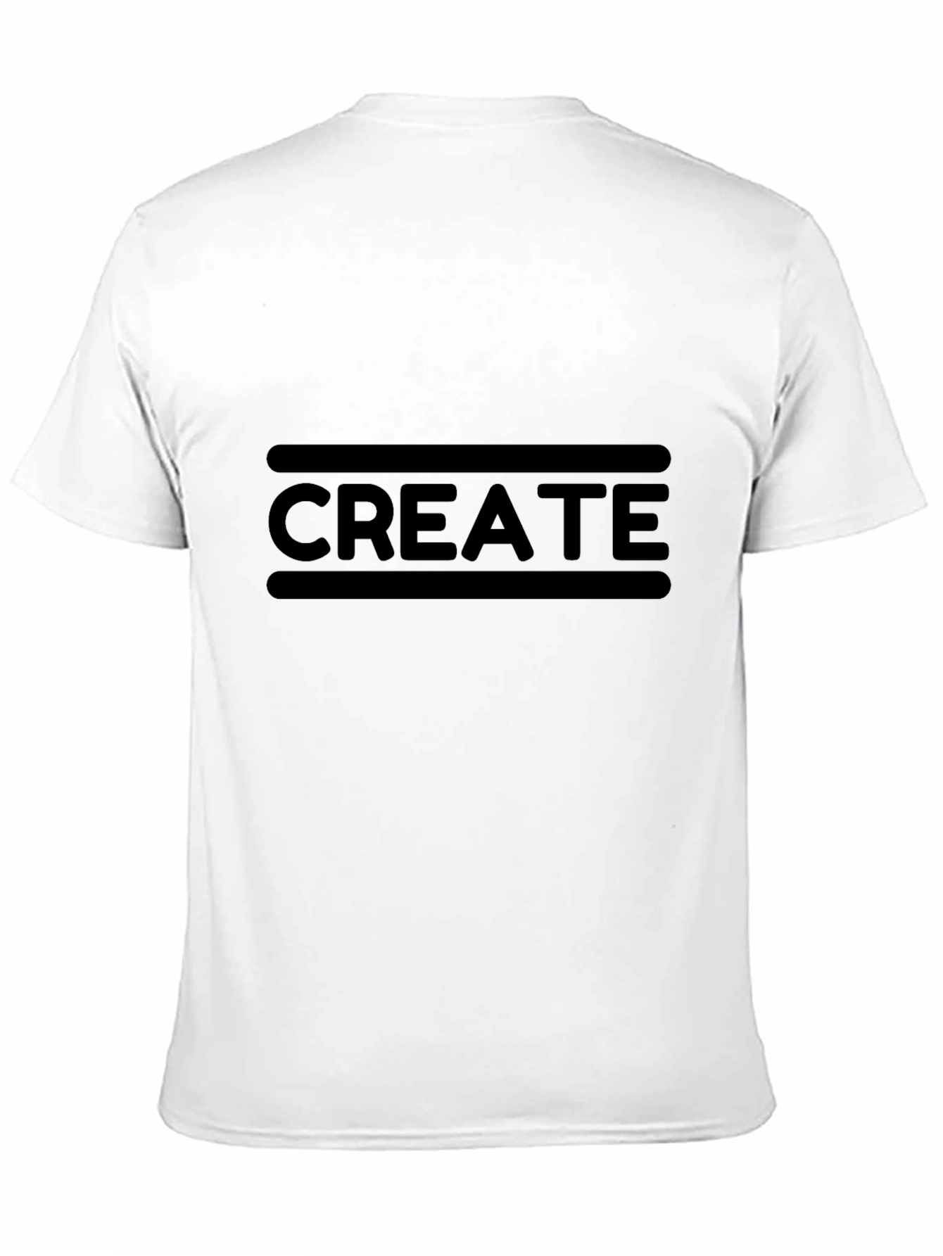 Create Graphic Tee - Black Cotton T-Shirt