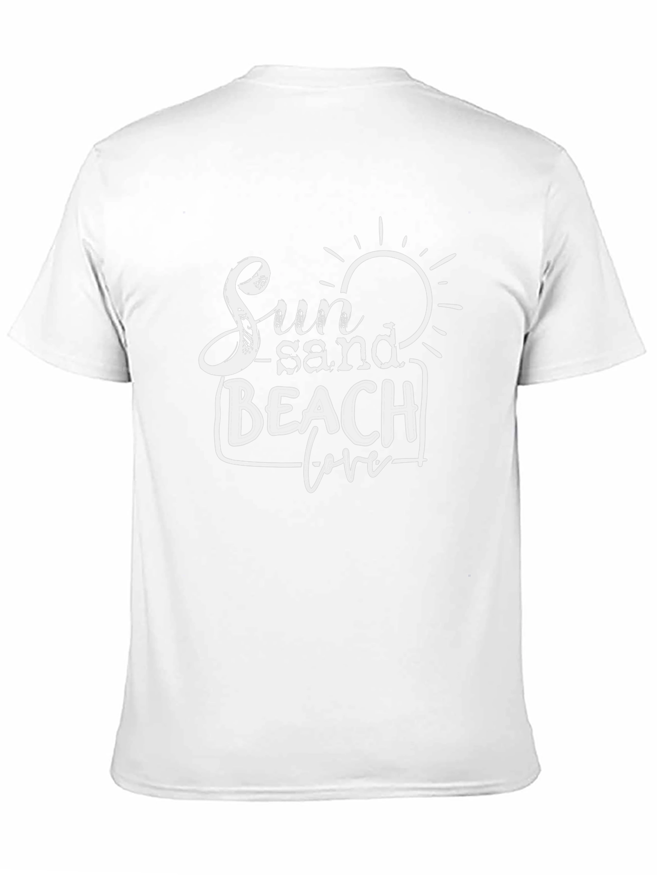 Sun Sand Beach Love Black Graphic Tee