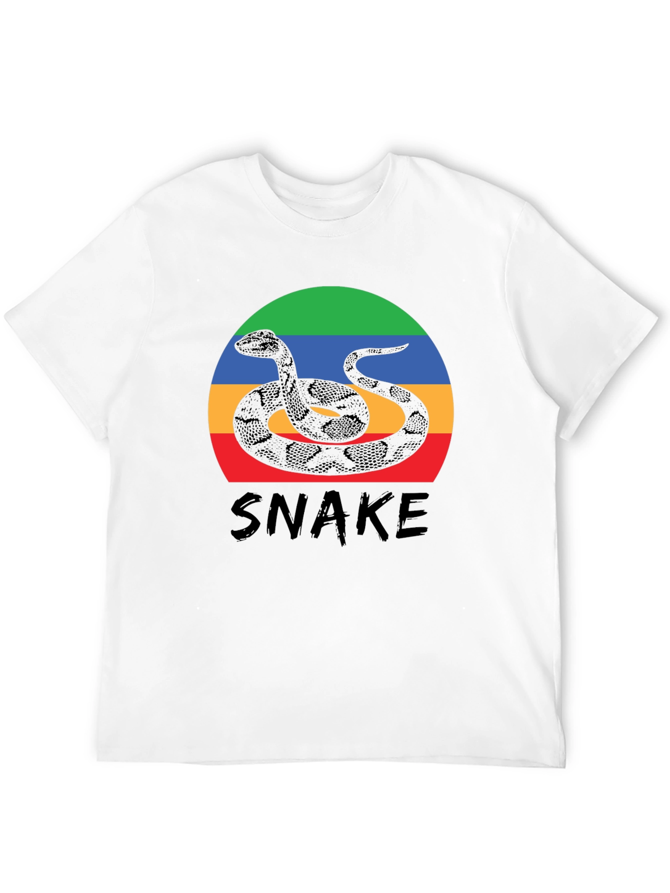 Snake Graphic Tee - Retro Style