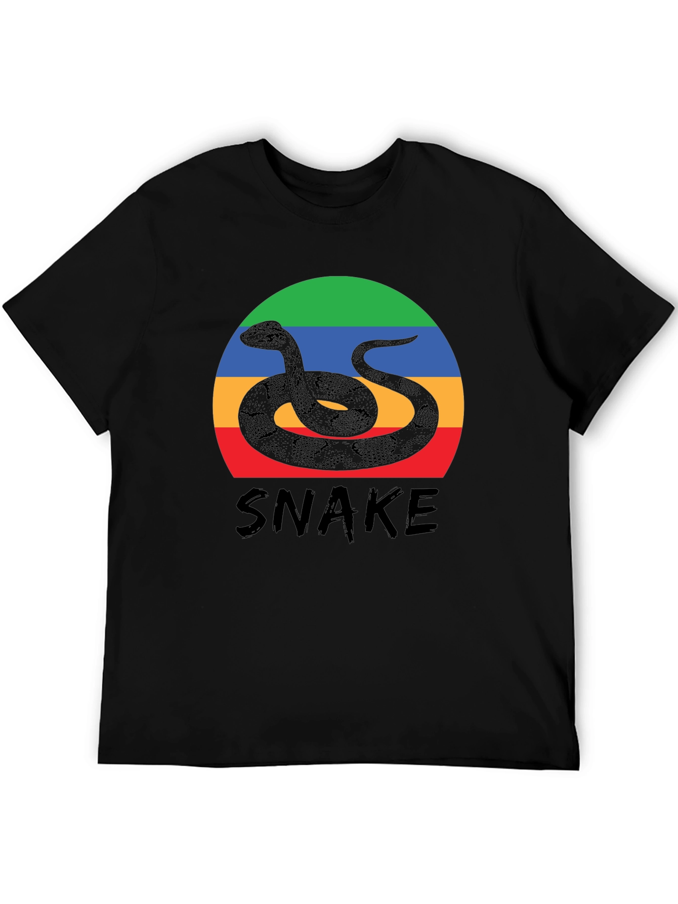 Snake Graphic Tee - Retro Style