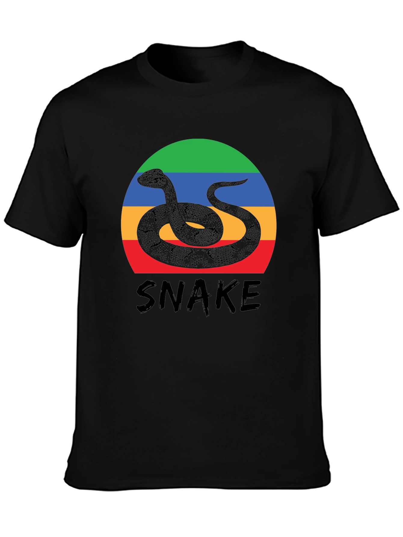 Snake Graphic Tee - Retro Style