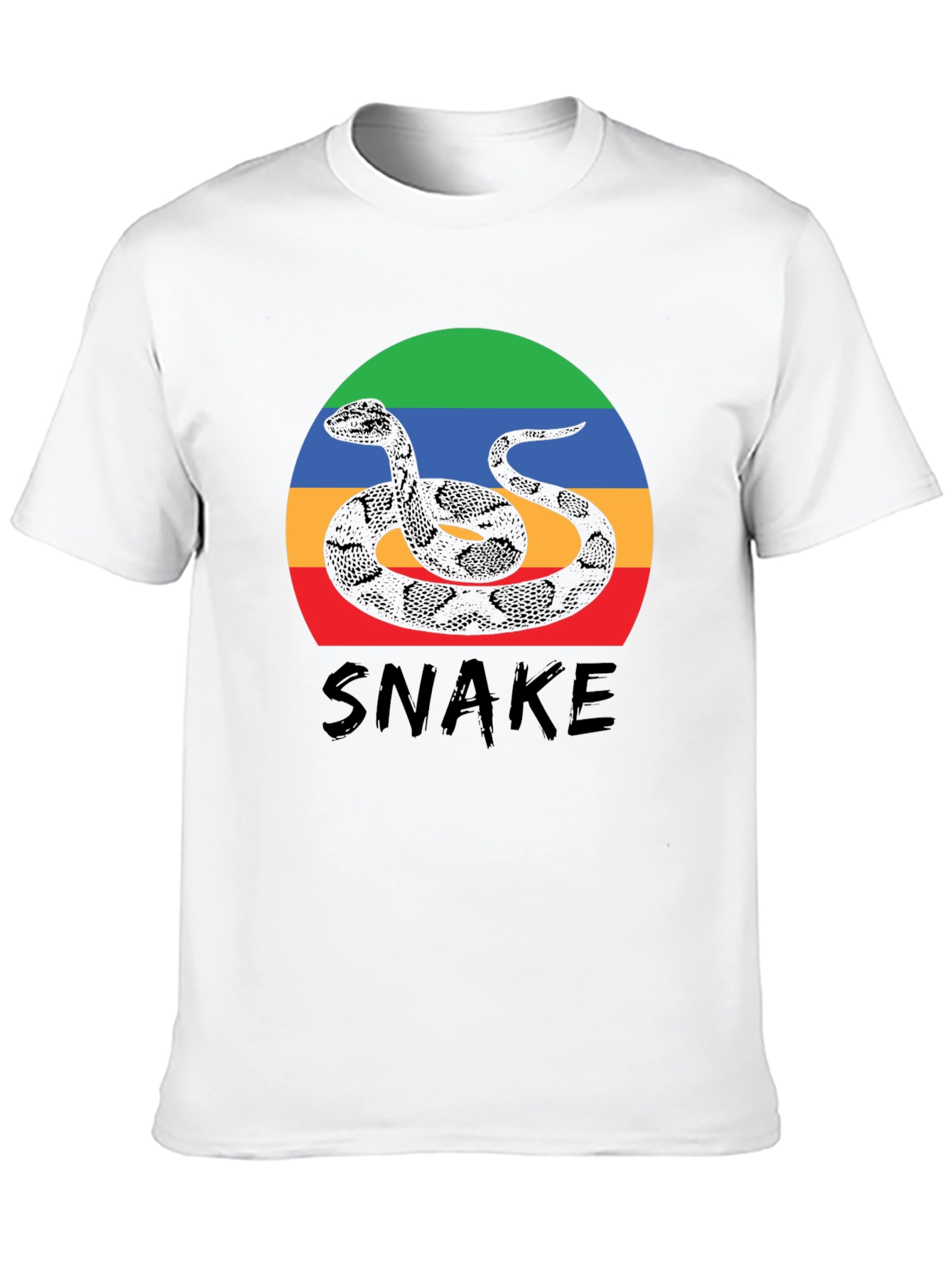 Snake Graphic Tee - Retro Style