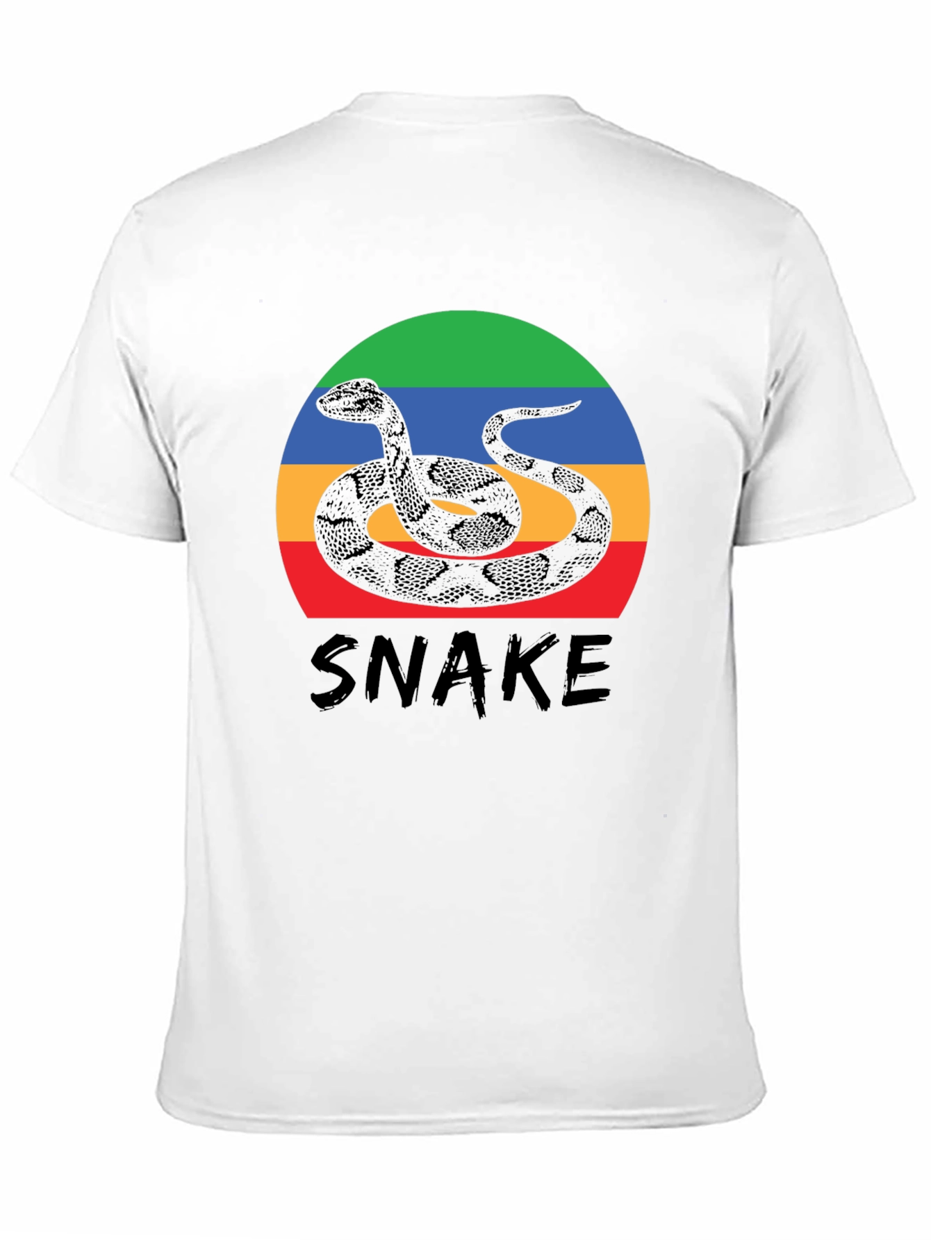 Snake Graphic Tee - Retro Style