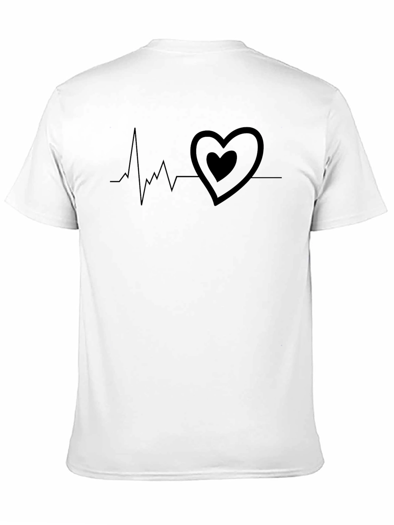 Heartbeat Heart T-Shirt - Stylish Graphic Tee