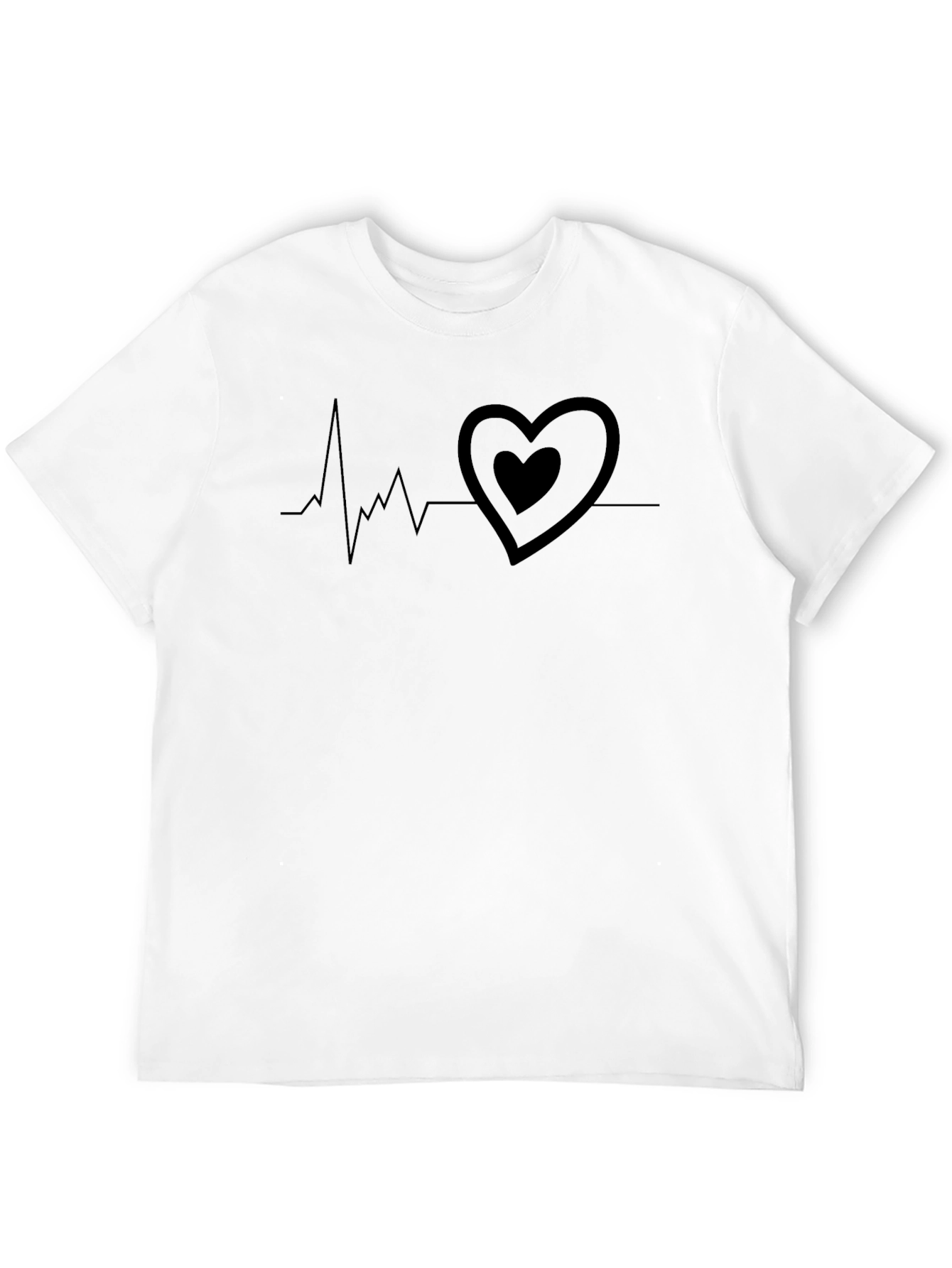 Heartbeat Heart T-Shirt - Stylish Graphic Tee