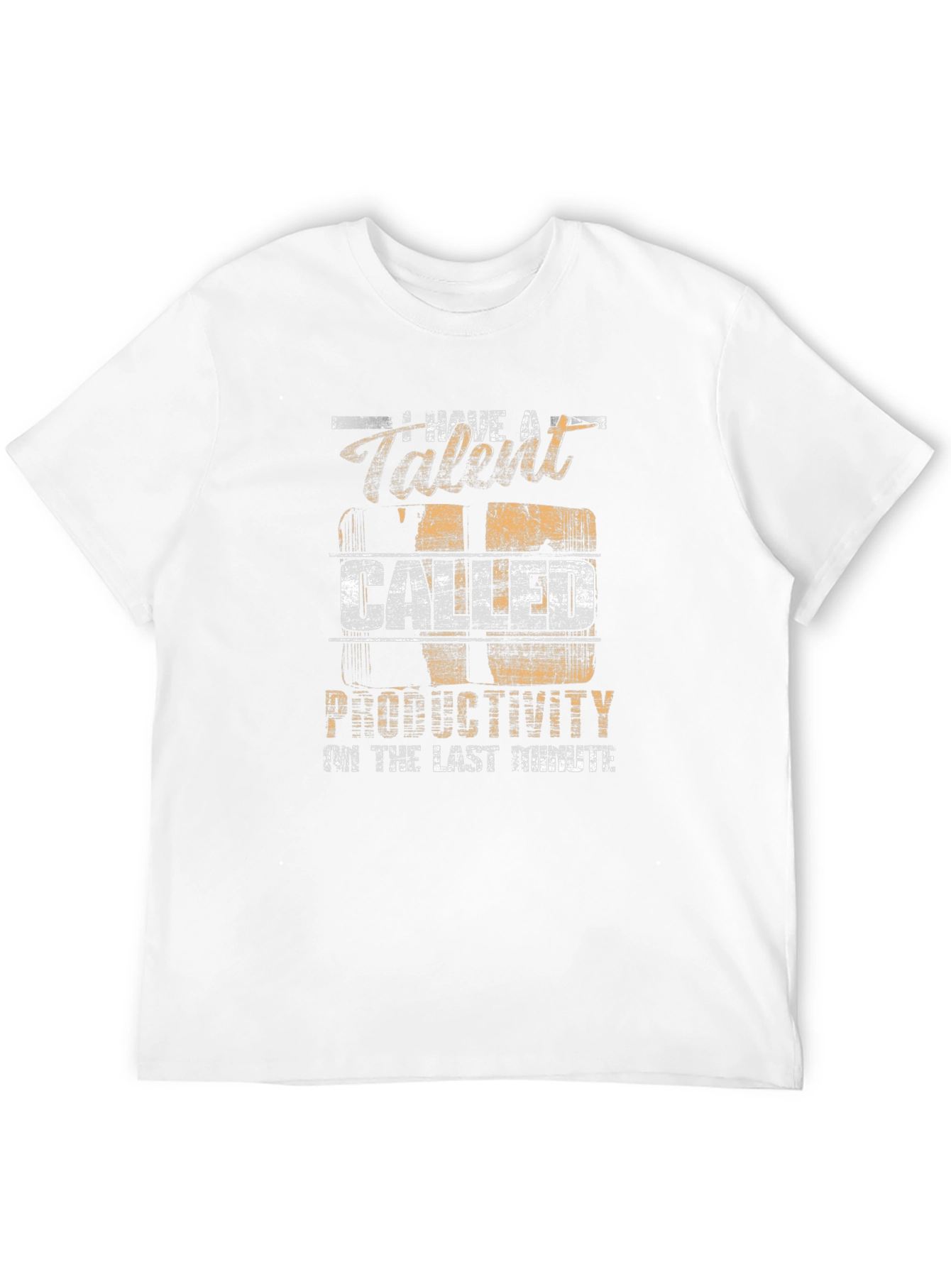 Talent Called Productivity Last Minute Black T-Shirt