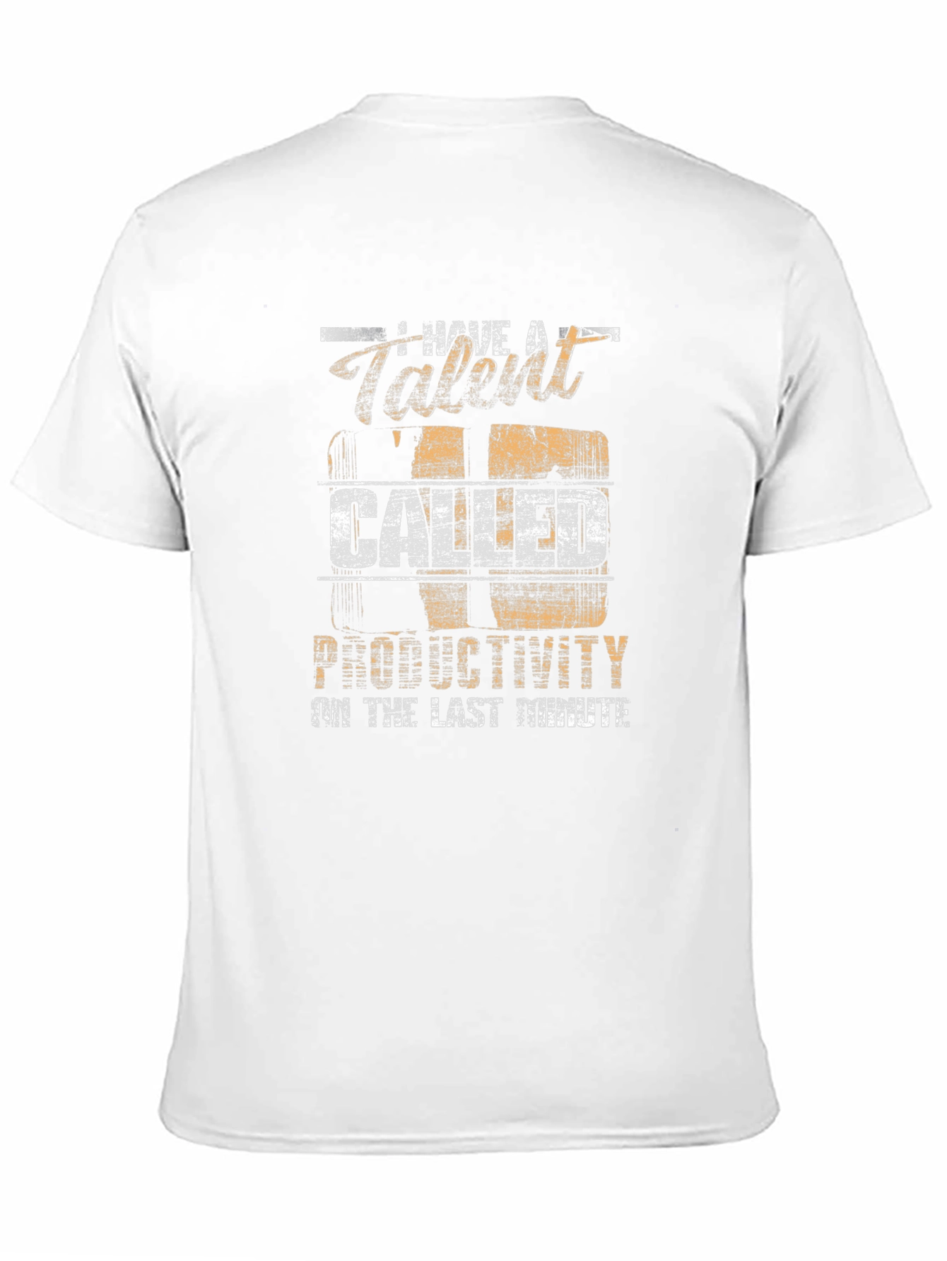 Talent Called Productivity Last Minute Black T-Shirt