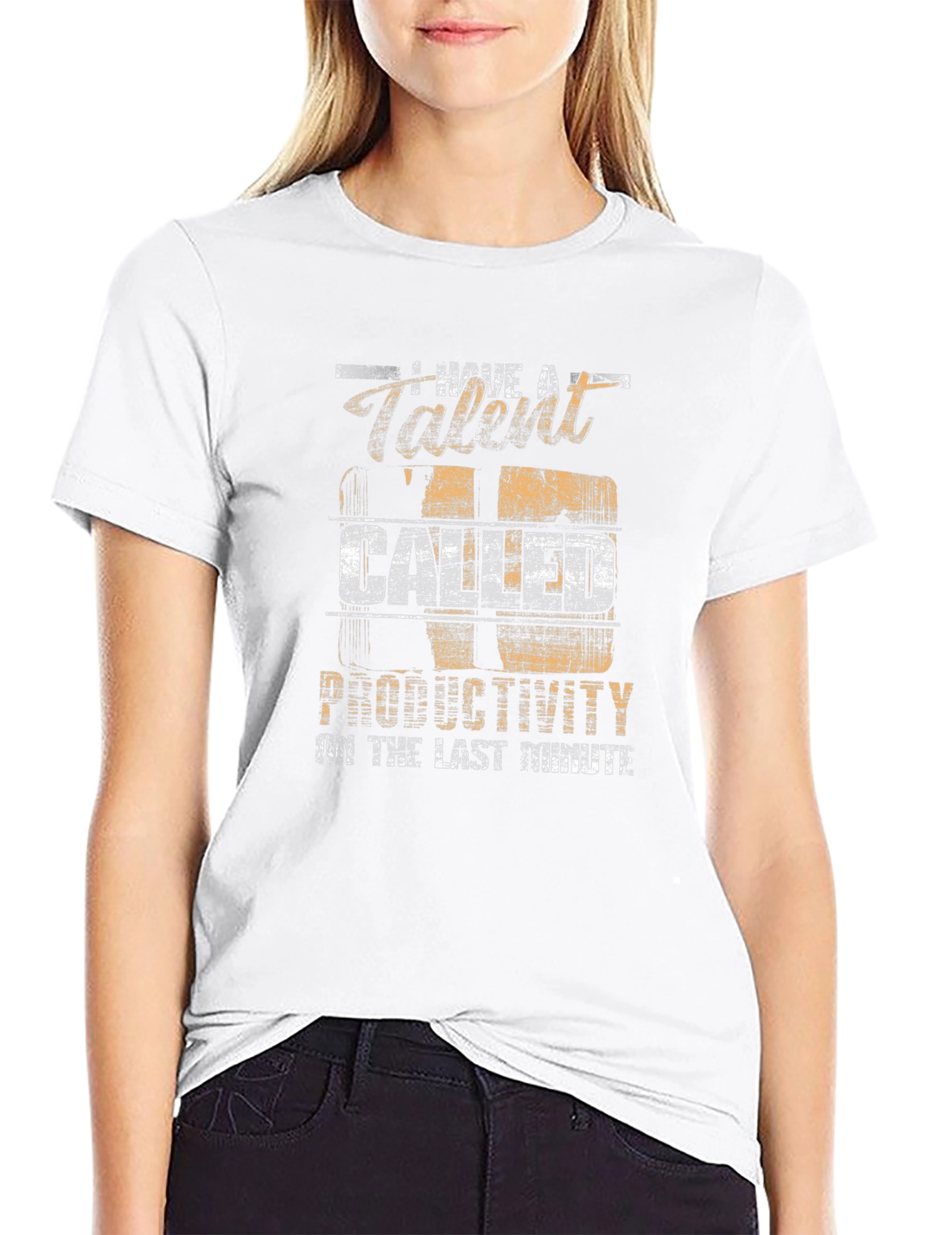 Talent Called Productivity Last Minute Black T-Shirt