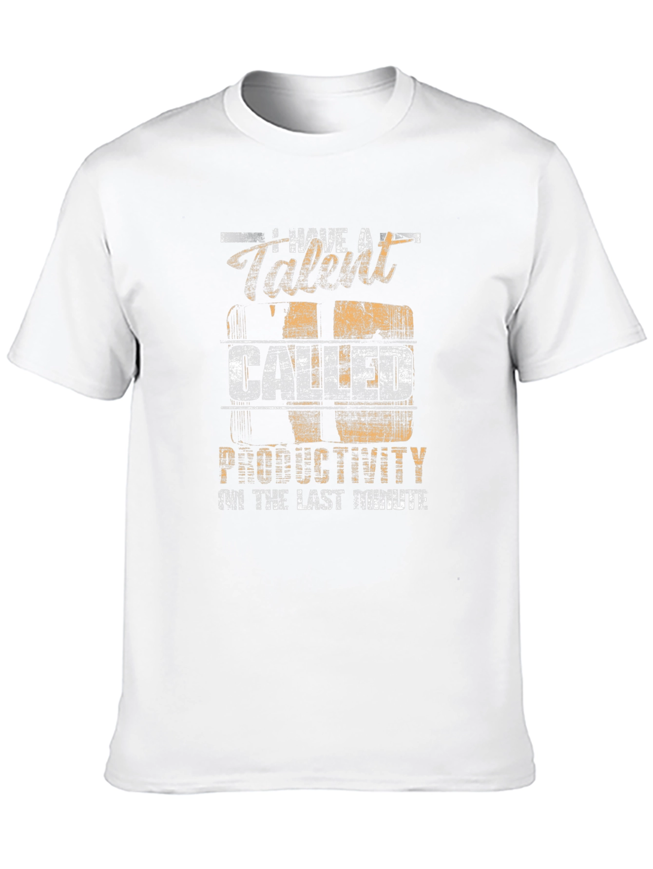 Talent Called Productivity Last Minute Black T-Shirt